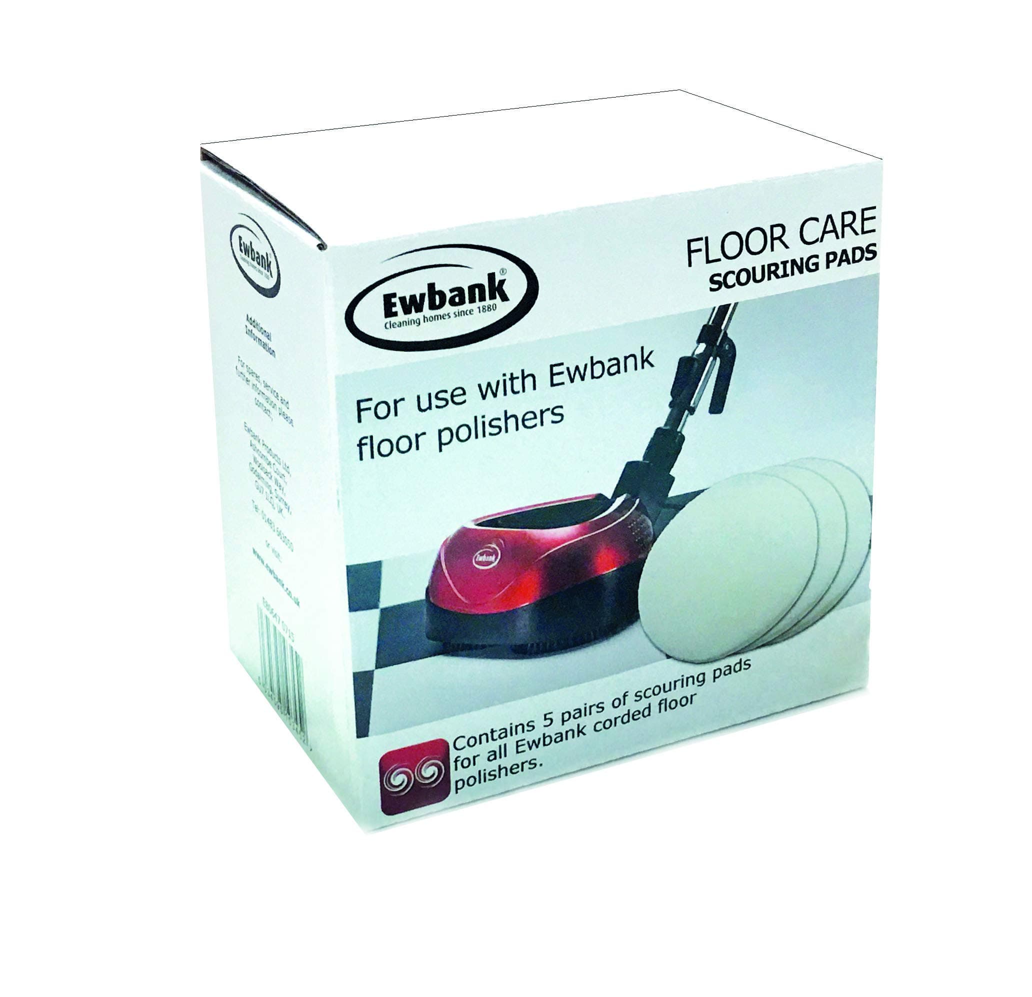 EwbankBulk Pack of Ten Scouring Pads, White