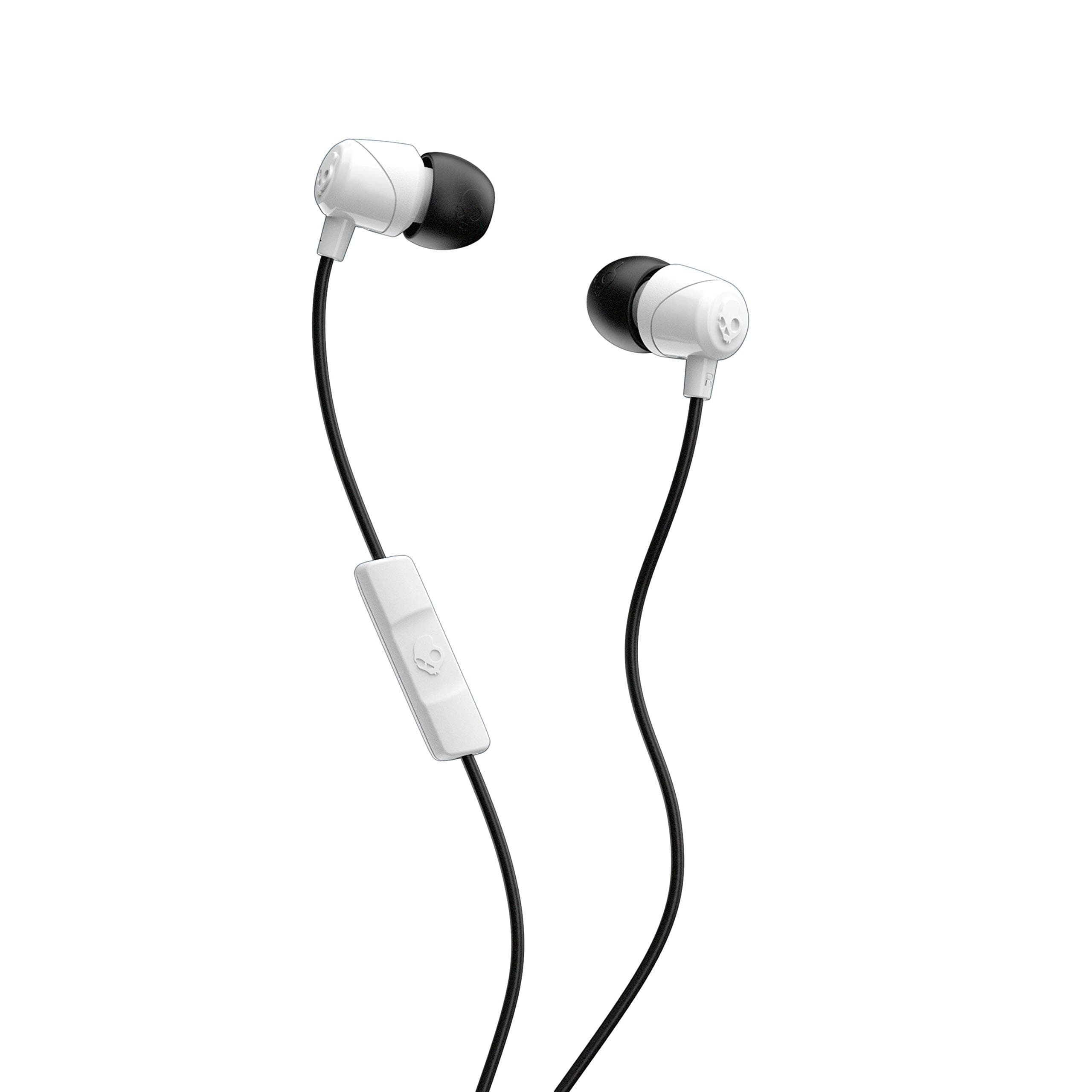 Jib In-Ear Noise Isolating Earbuds with Microphone and Remote for Hands Free Calls - White/Black