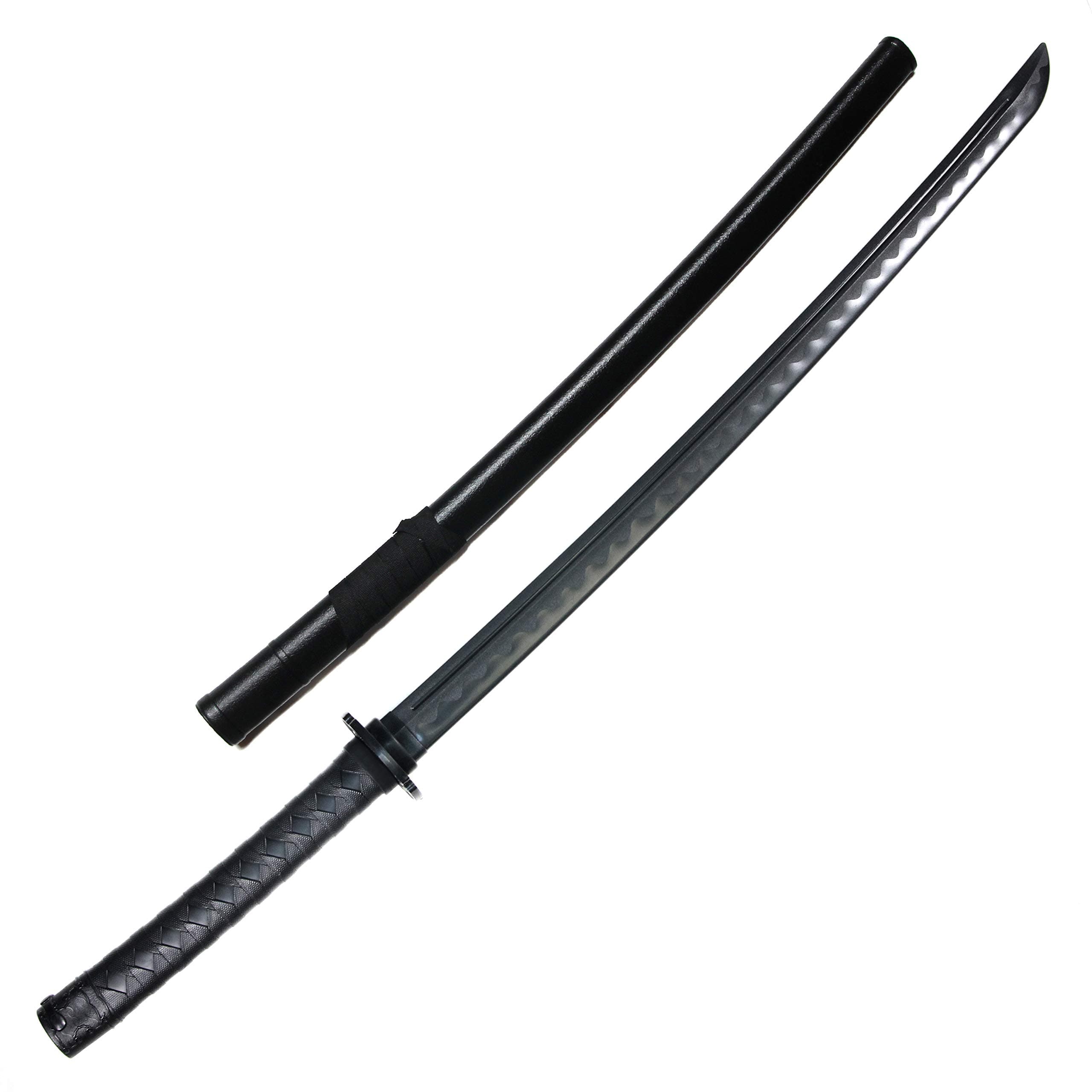 E-BOGU Martial Arts Polypropylene Training Sword Equipment (39") with Black Saya Scabbard
