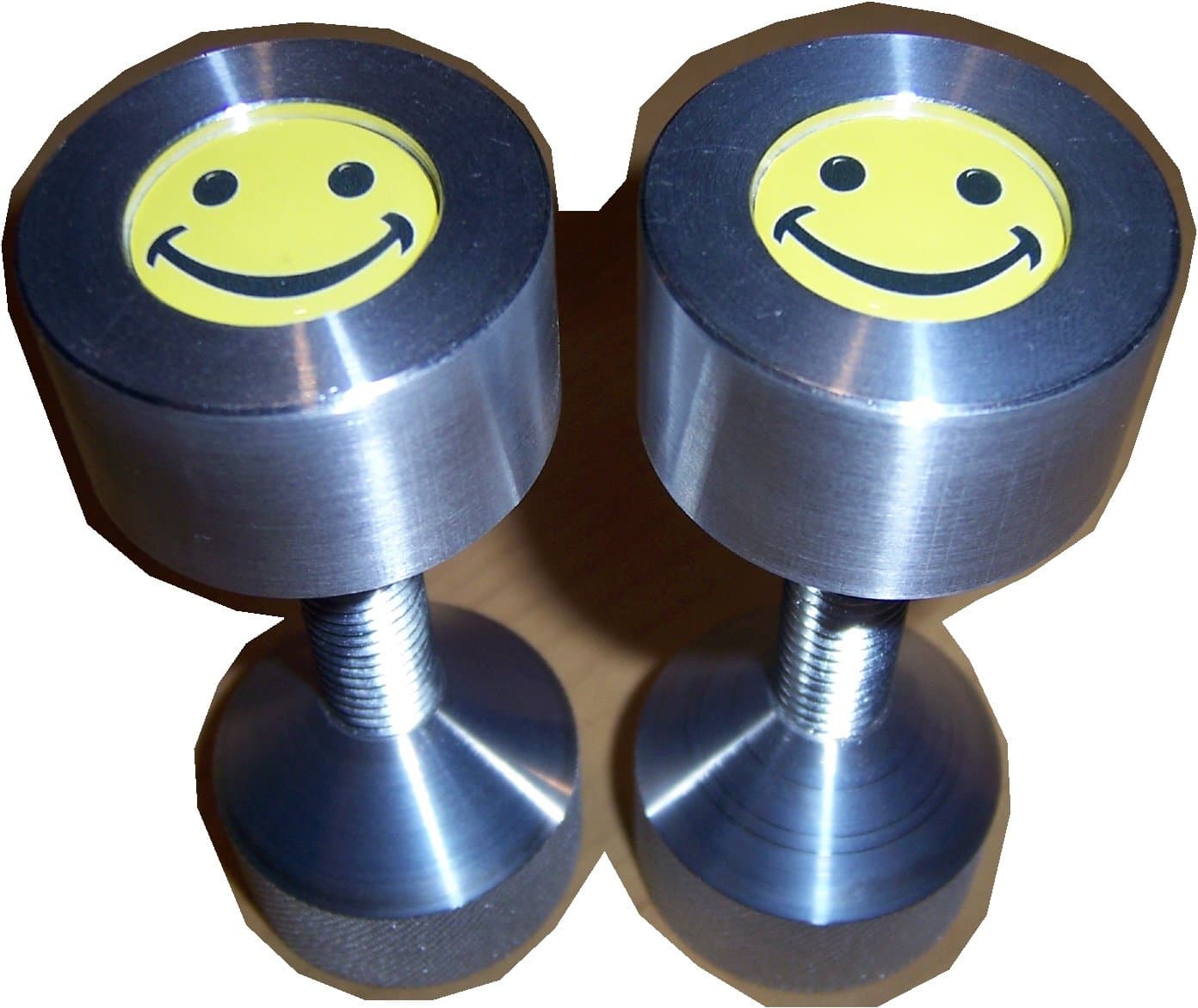 Two Hole Pins. Standard. 1/2" X 1-5/8". Custom Flange Pins. Smiley Face. Knurled Nuts.