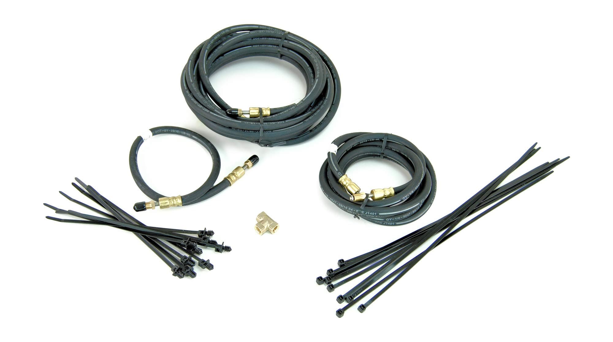Single Axle Trailer Brake Line Kit With Flexible Hydraulic Rubber Hoses