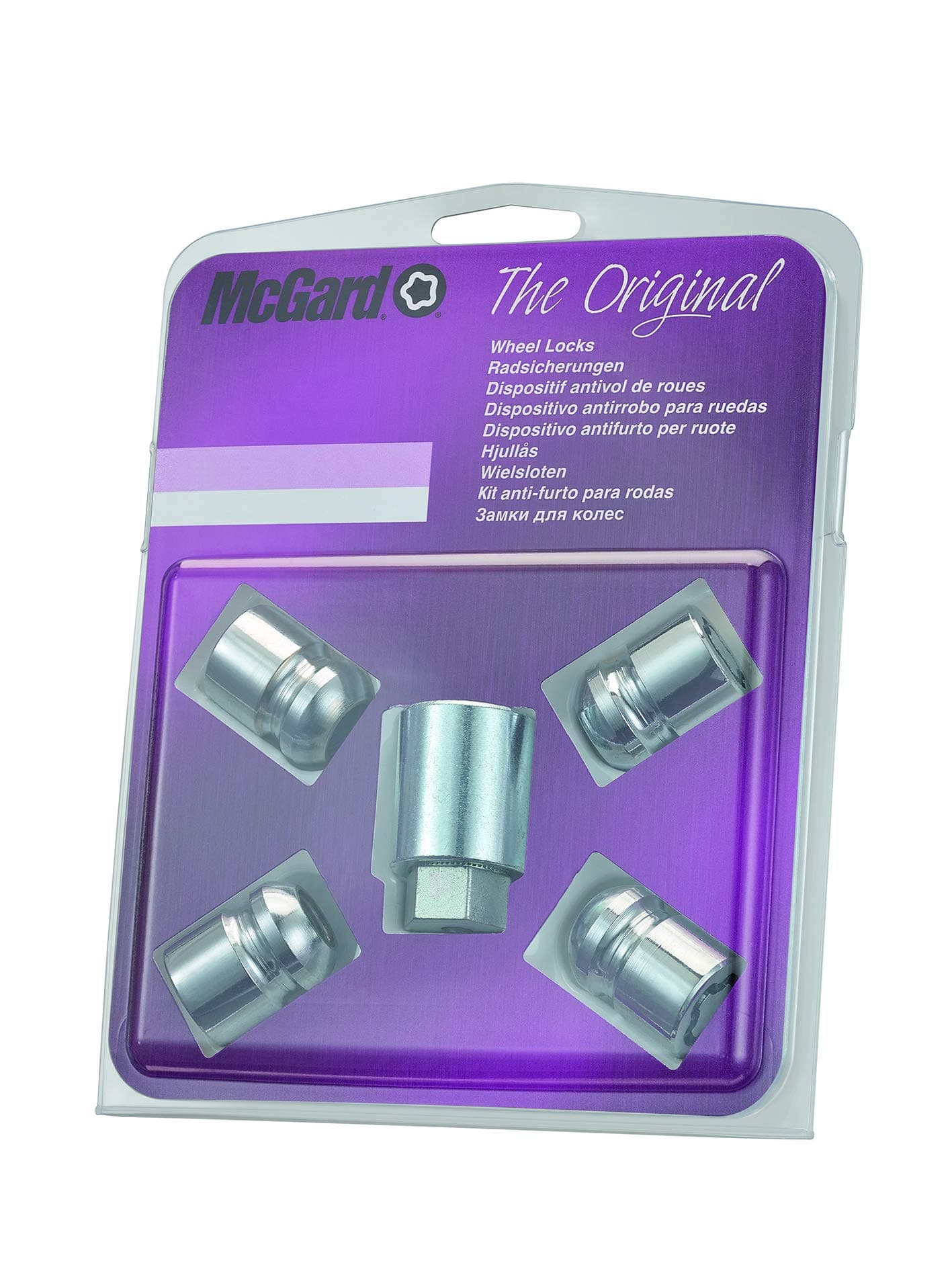 25000SU Wheel Lock Nuts SU M12 x 1,5, radius seat, Overall length 29,9 mm, Hex size 19mm, Key diamet