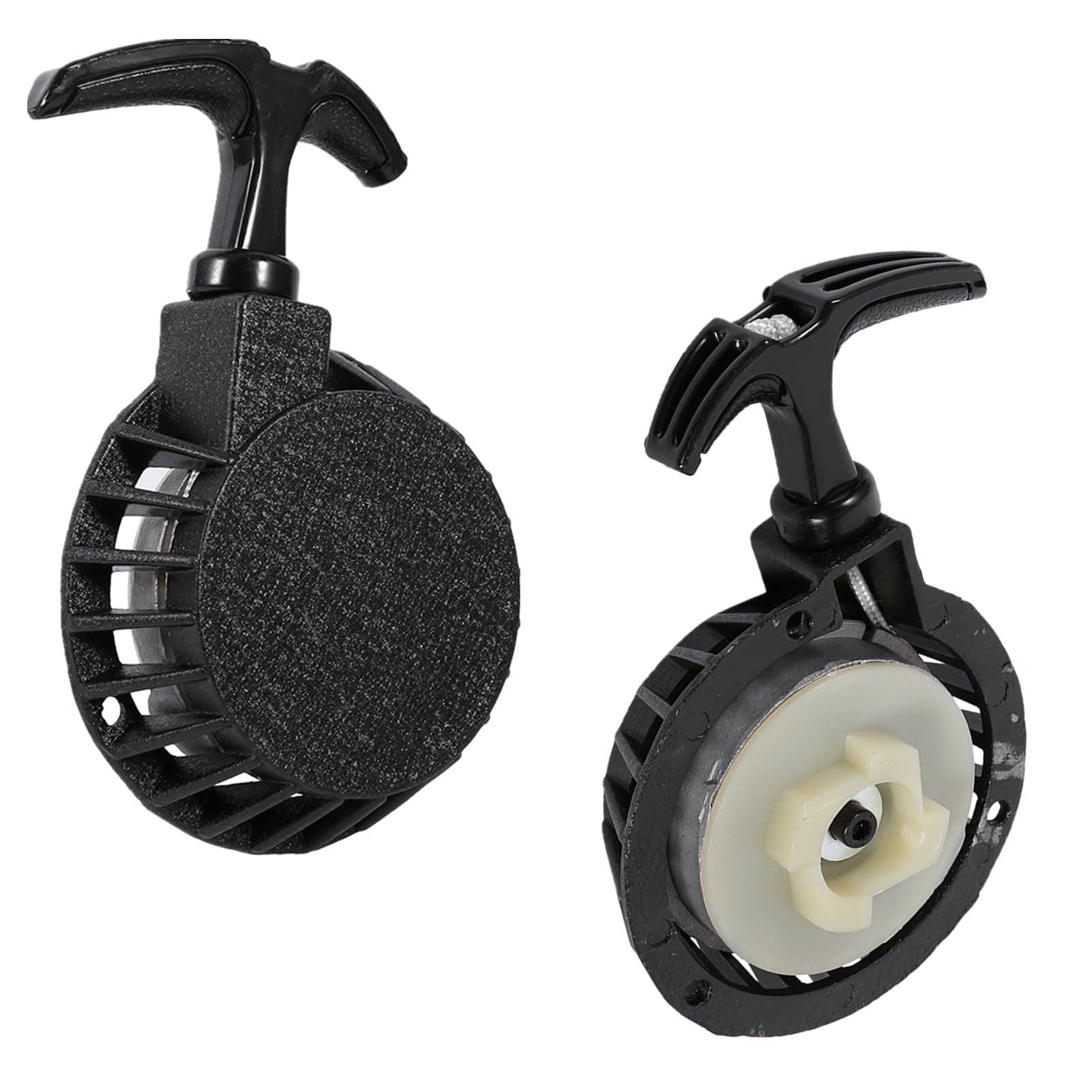 Pull Start Starter Part Motorcycle Alloy Pull Start Recoil Starter Replacement for 49cc Mini Pocket Dirt Bike Minimoto ATV Quad(White)