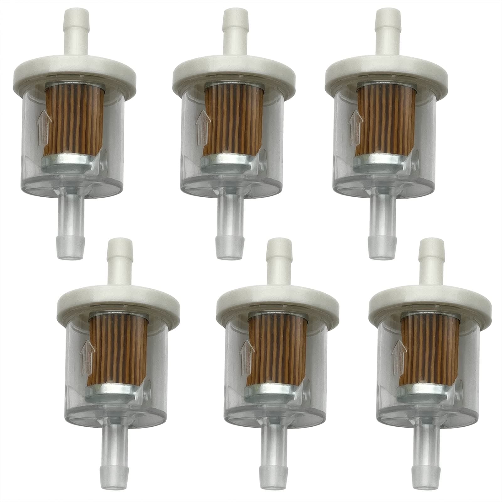 LiteTour Fuel Filter for Briggs Stratton 1/4'' Inline 40 Micron Compatible with Kawasaki FH430V