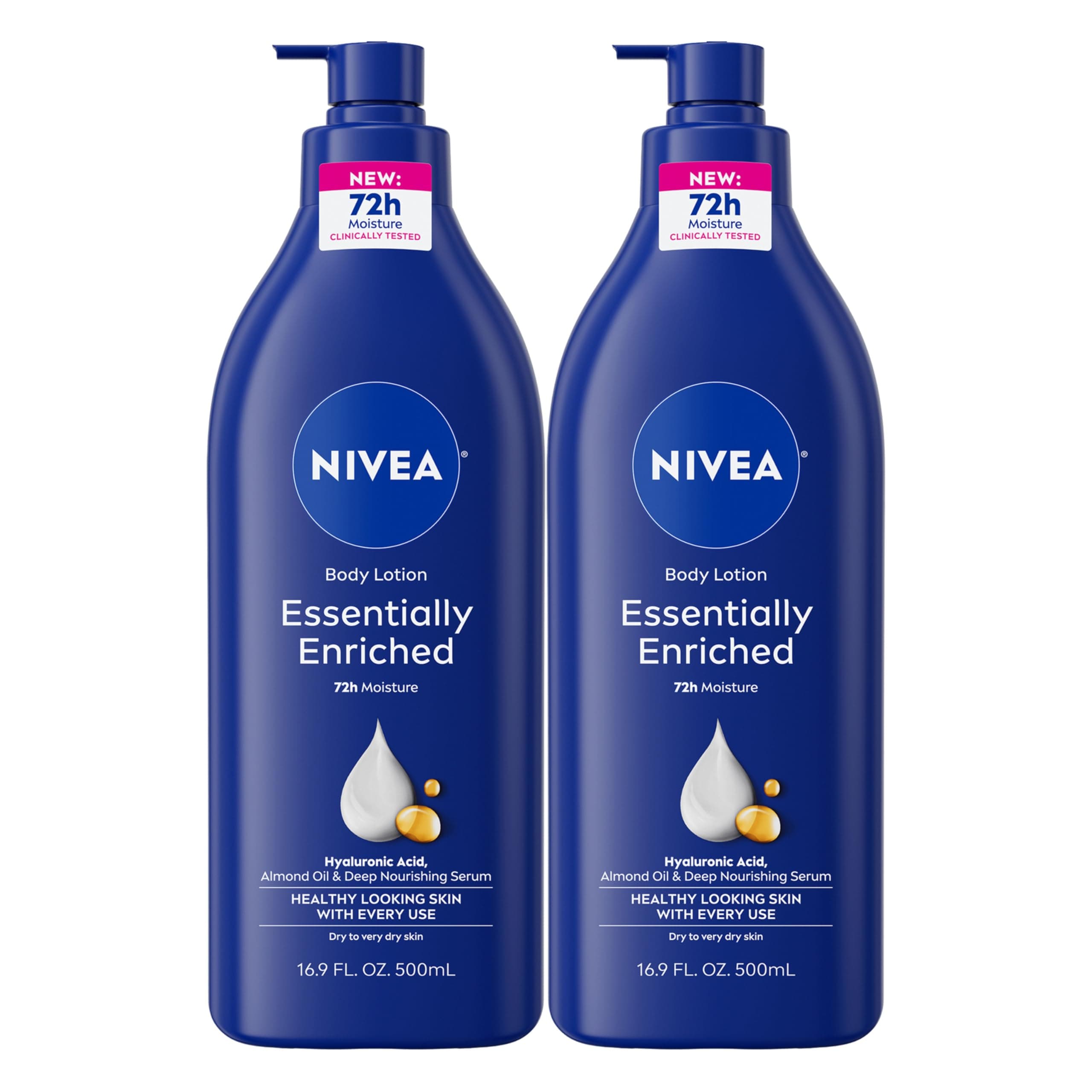 Nivea Essentially Concentrated Body Lotion 16.9 oz (2 Pack) 16.9 oz (2 Pack)