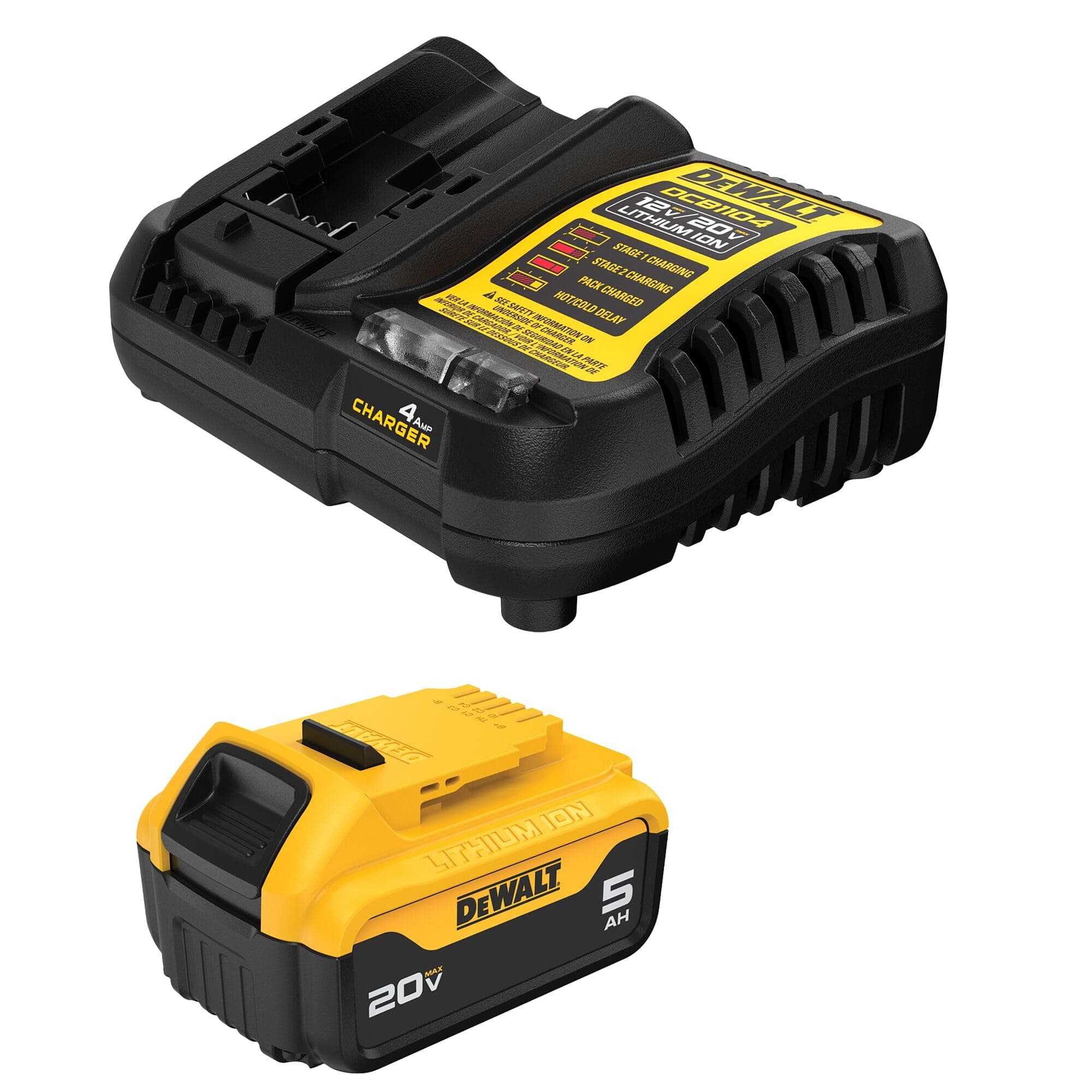 DEWALT 20V MAX 5AH BATTERY STARTER KIT (DCB205C)