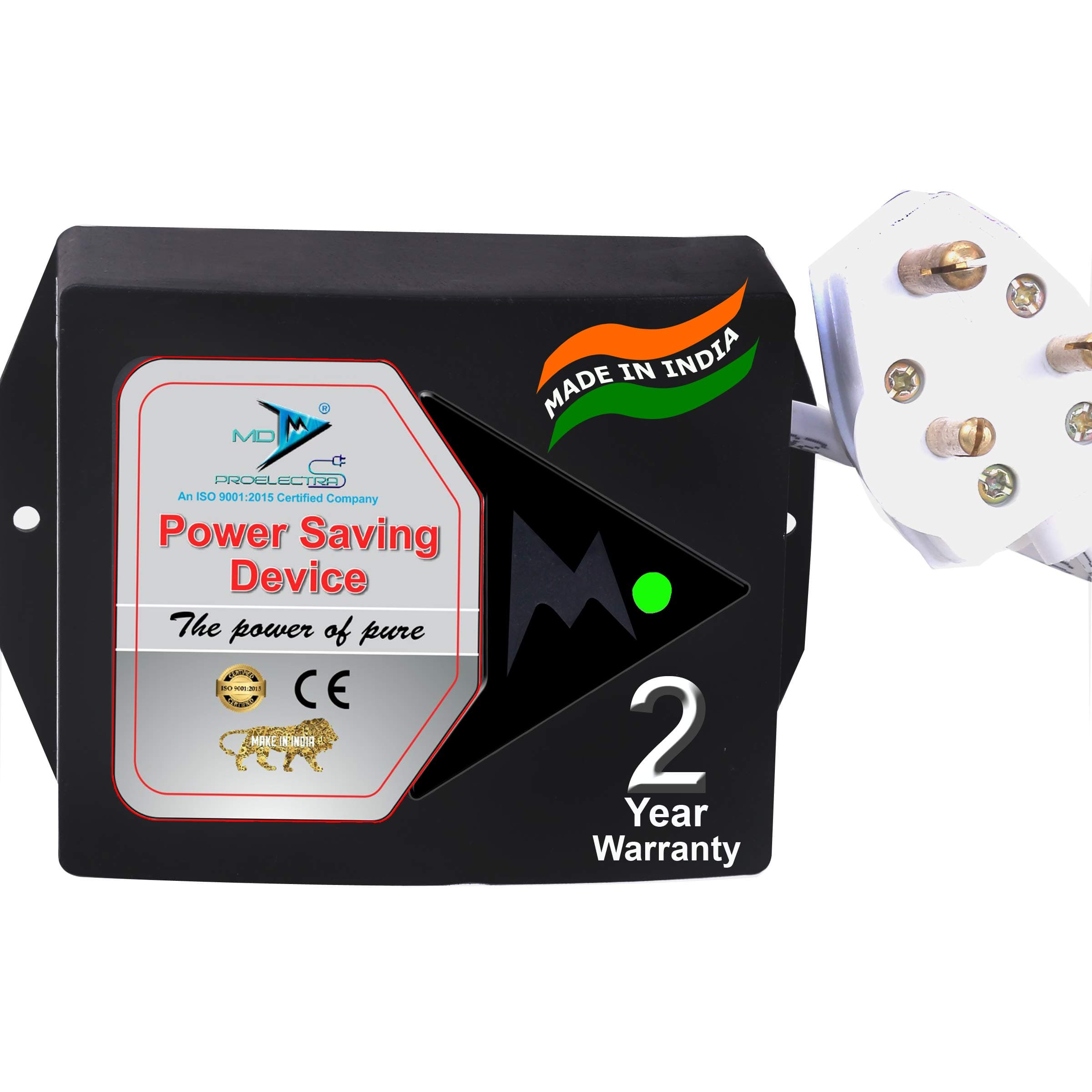 MD Proelectra - Power Saver (8KW) - New Updated Electricity Saving Device (Electricity Saver) suitable for light, fan, fridge, washing machine and two Air Conditioner - Made in India (Pack of 3)