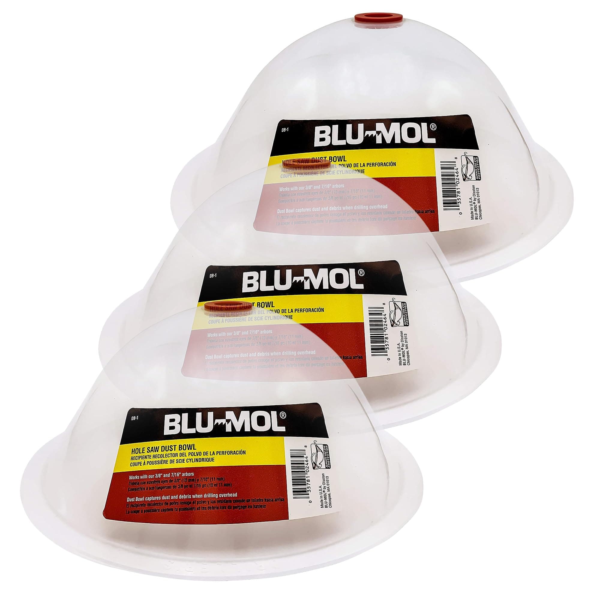 Disston E0215003 Three-Pack Blu-MOL RemGrit Hole Saw Accessories Dust Bowl, f...