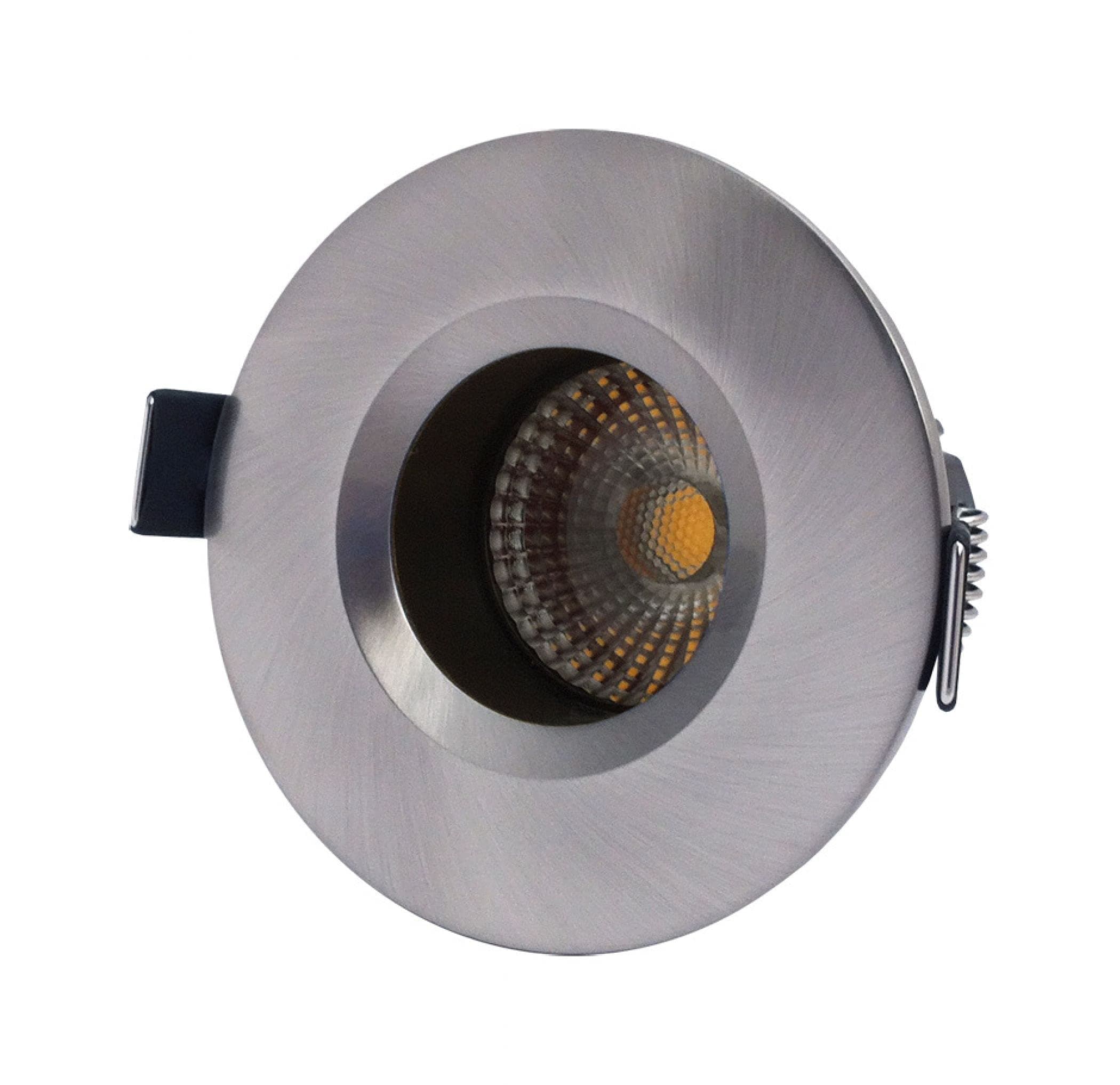 Leyton LightingELAN-BF-3K-AL Elan Dimmable Baffled LED Downlight, IP44, Aluminium, Warm White