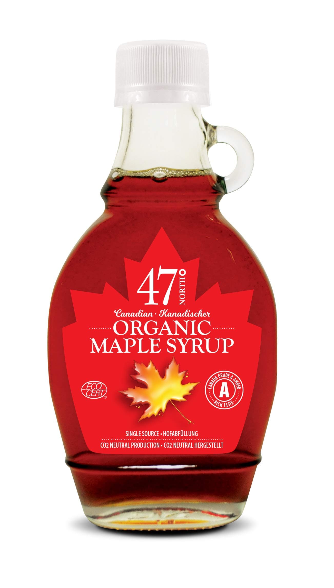 47° North Single Source Organic Canadian Maple Syrup Grade A (250g, Amber Rich)