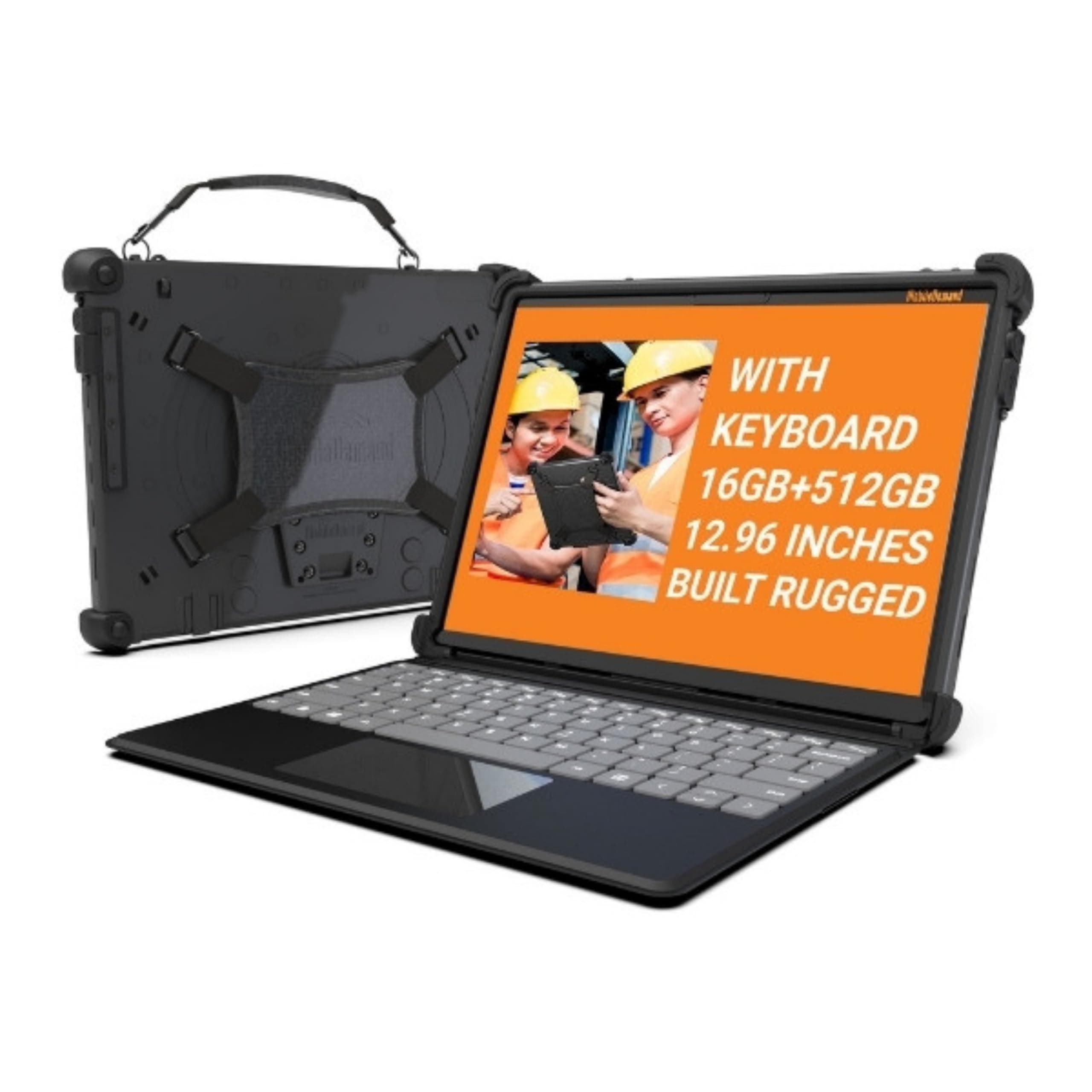 MobileDemand Flex 12B 2-in-1 Rugged Laptop & Windows 11 Pro Tablet – 16GB RAM, 256GB SSD, 12.6” Touchscreen, MIL-STD-810H Certified, Detachable Keyboard, Field Work & Industrial Use