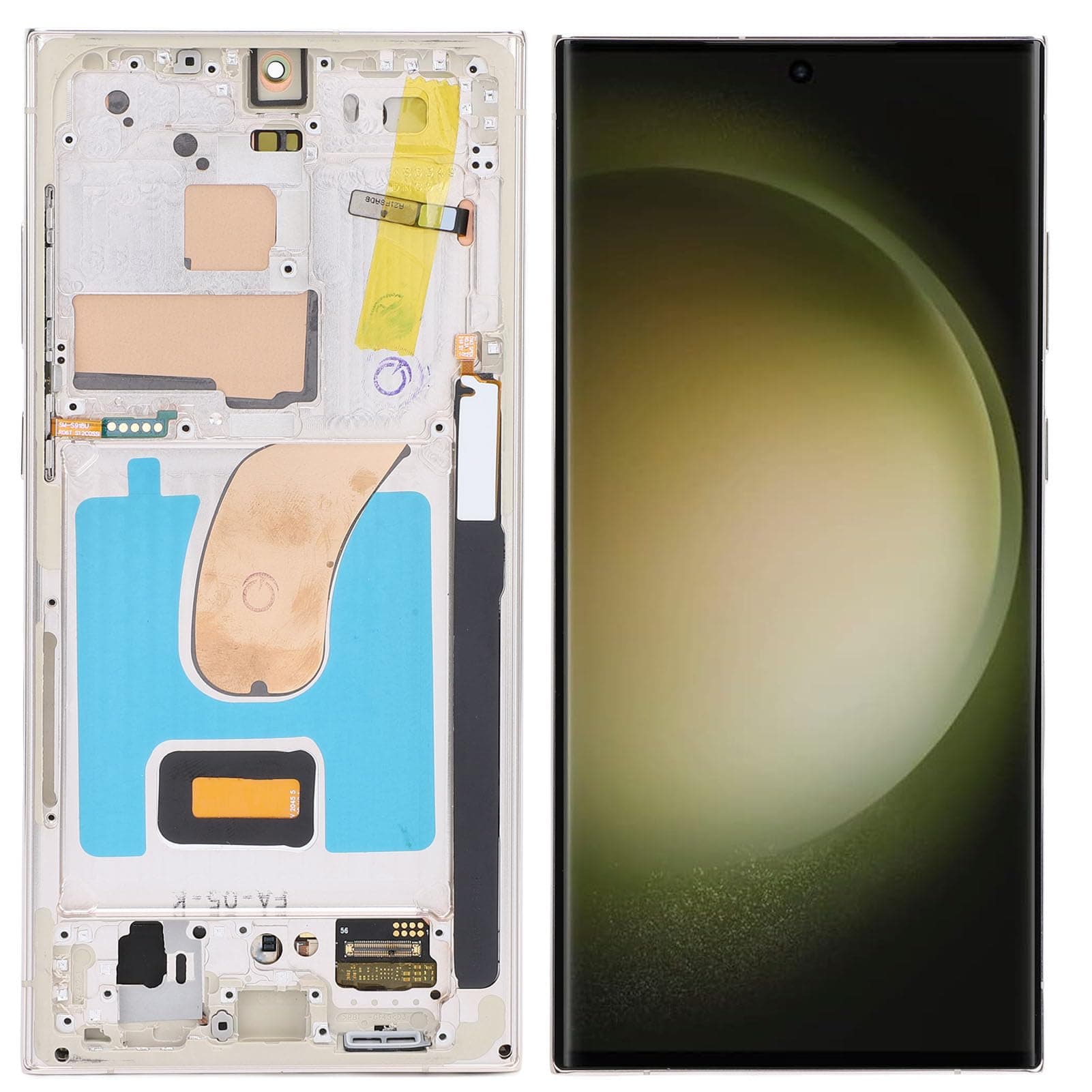 AMOLED Original for S23 Ultra, LED LCD Display Touch Screen Digitizer Assembly S23ultra 5G SM S918U LCD Screen Replacement with Frame, 6.7 Inch, 3088x1440px Resolution