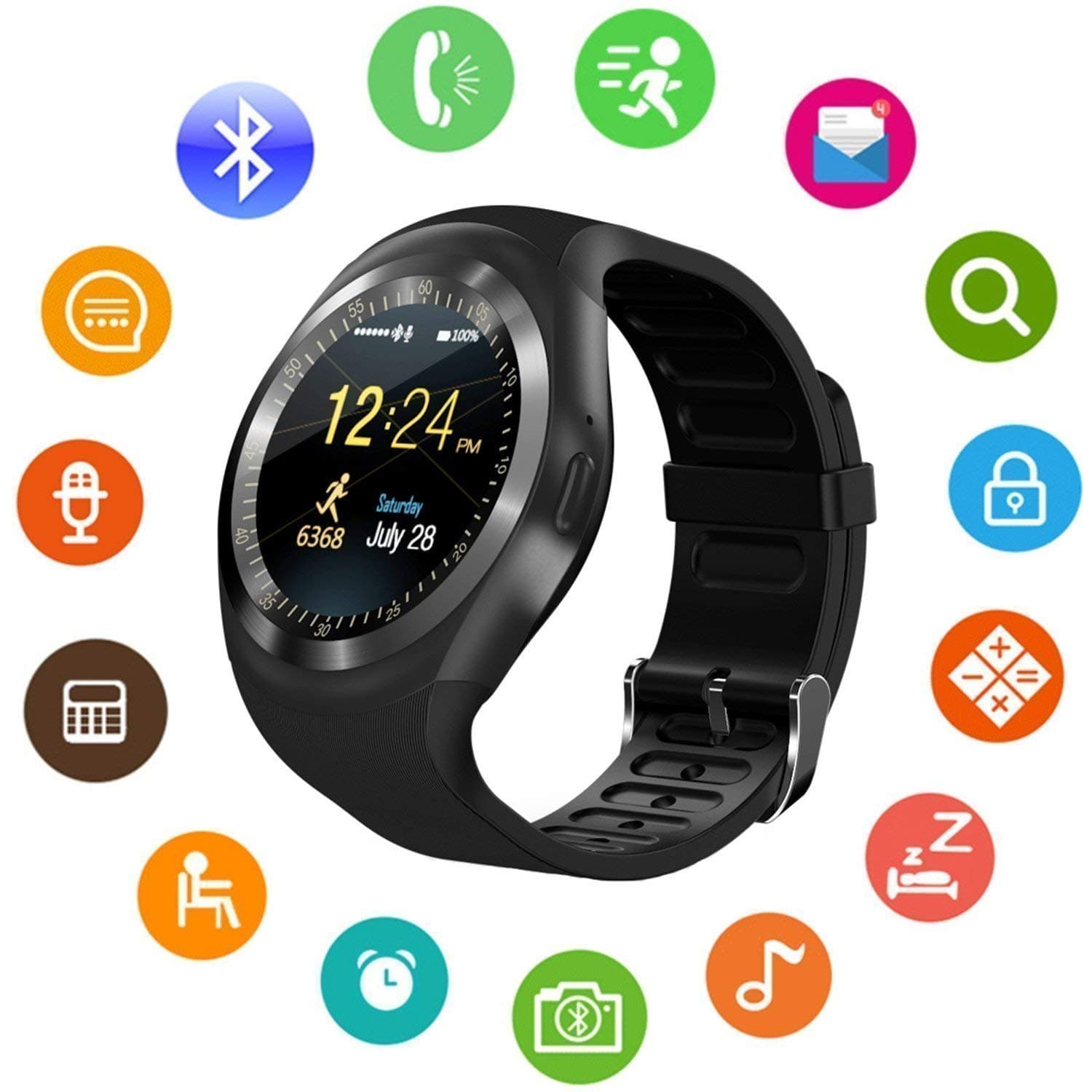 ZILANT Unisex Bluetooth 4g Smart Watch (Random Color)