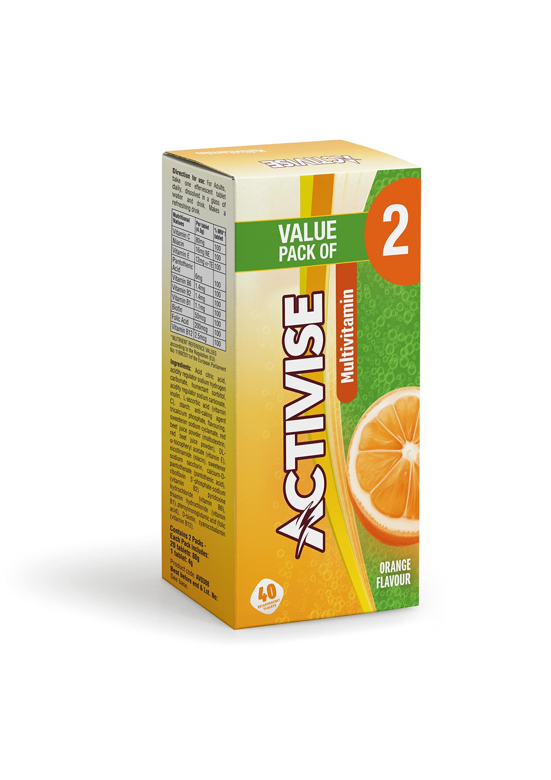 Activise Multivitamin Effervescent Tablet, Pack of 40