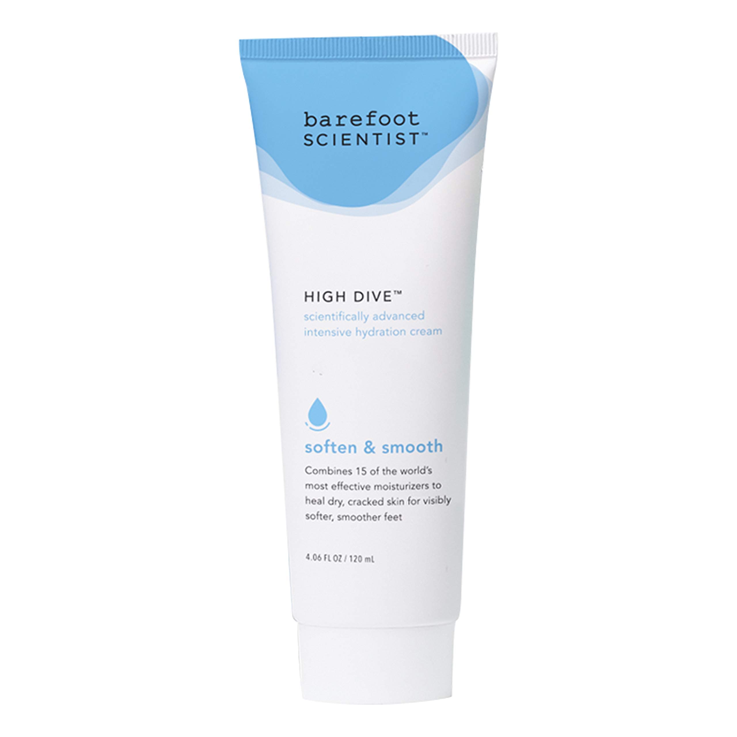 Barefoot ScientistHIGH DIVE - NEW - Intensive Hydration Therapy. Relieve Even the Driest Cracked Skin & Keep Feet Soft & Silky Smooth Year-Round. With 4 Types of Hyaluronic Acids & 5% Urea.