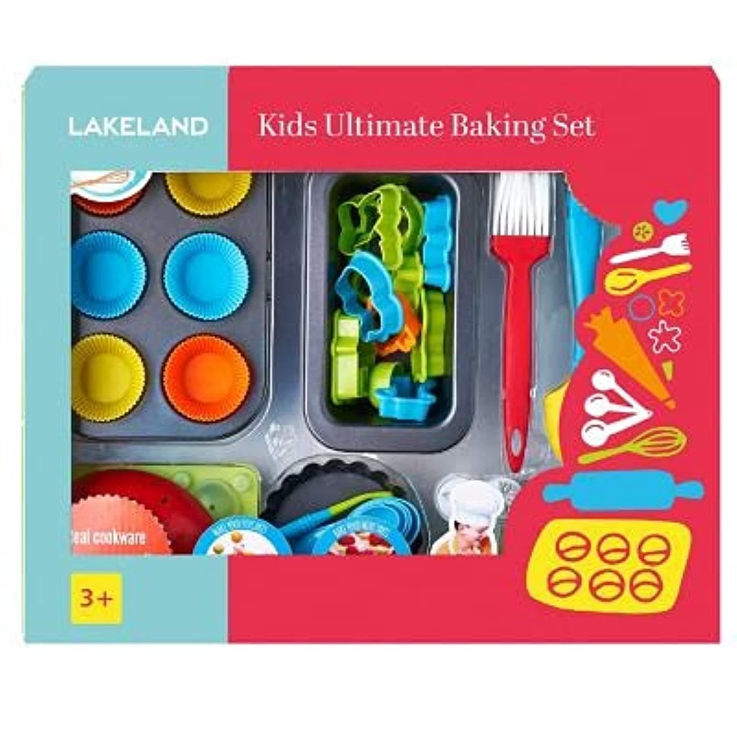lakeland Kids' Real Cookware 48pc Ultimate Baking Gift Set – Starter Kit For Young Bakers Age 3+