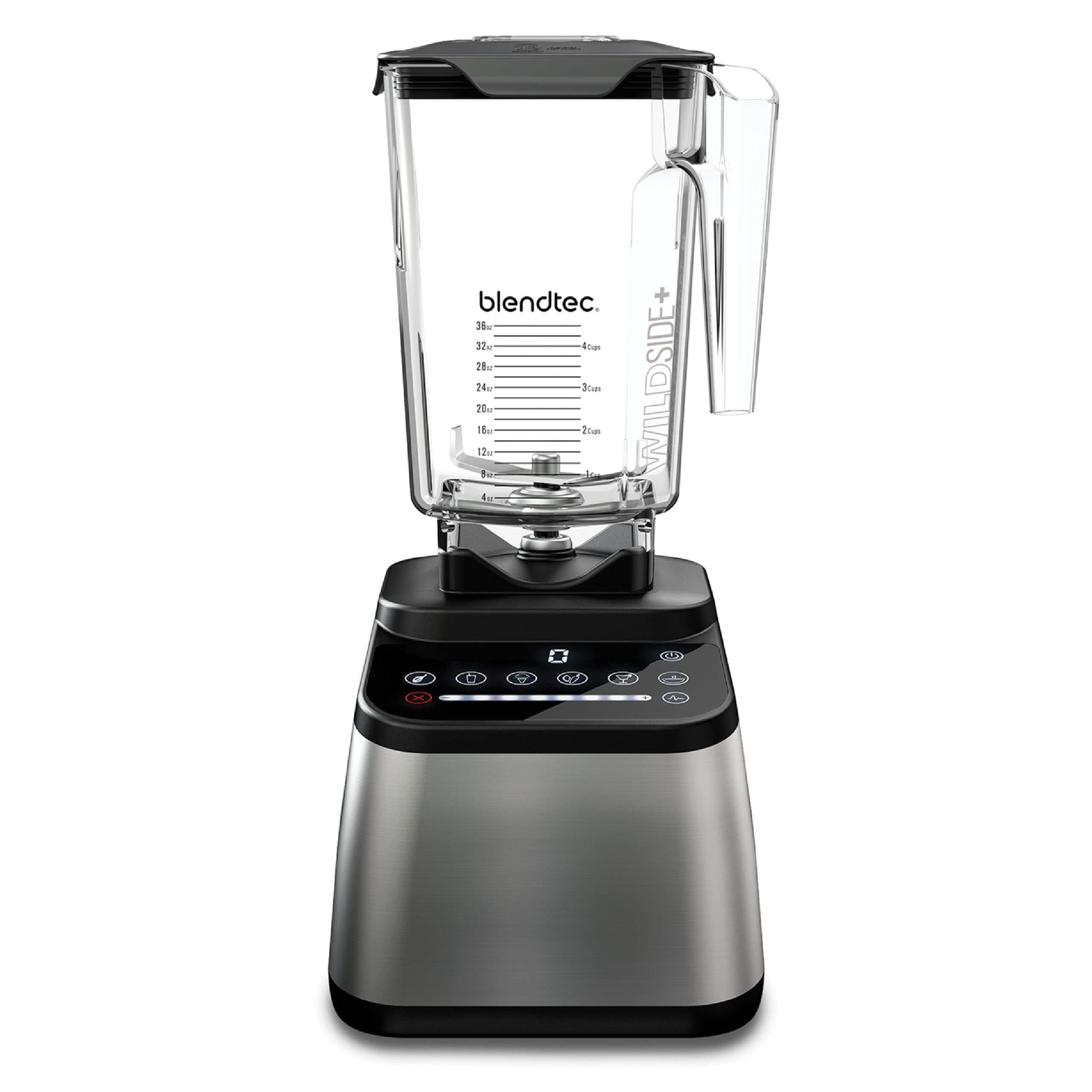 Original Designer Series Blender and 90 Oz WildSide+ Jar - Kitchen Blender Bundle - Stainless Steel