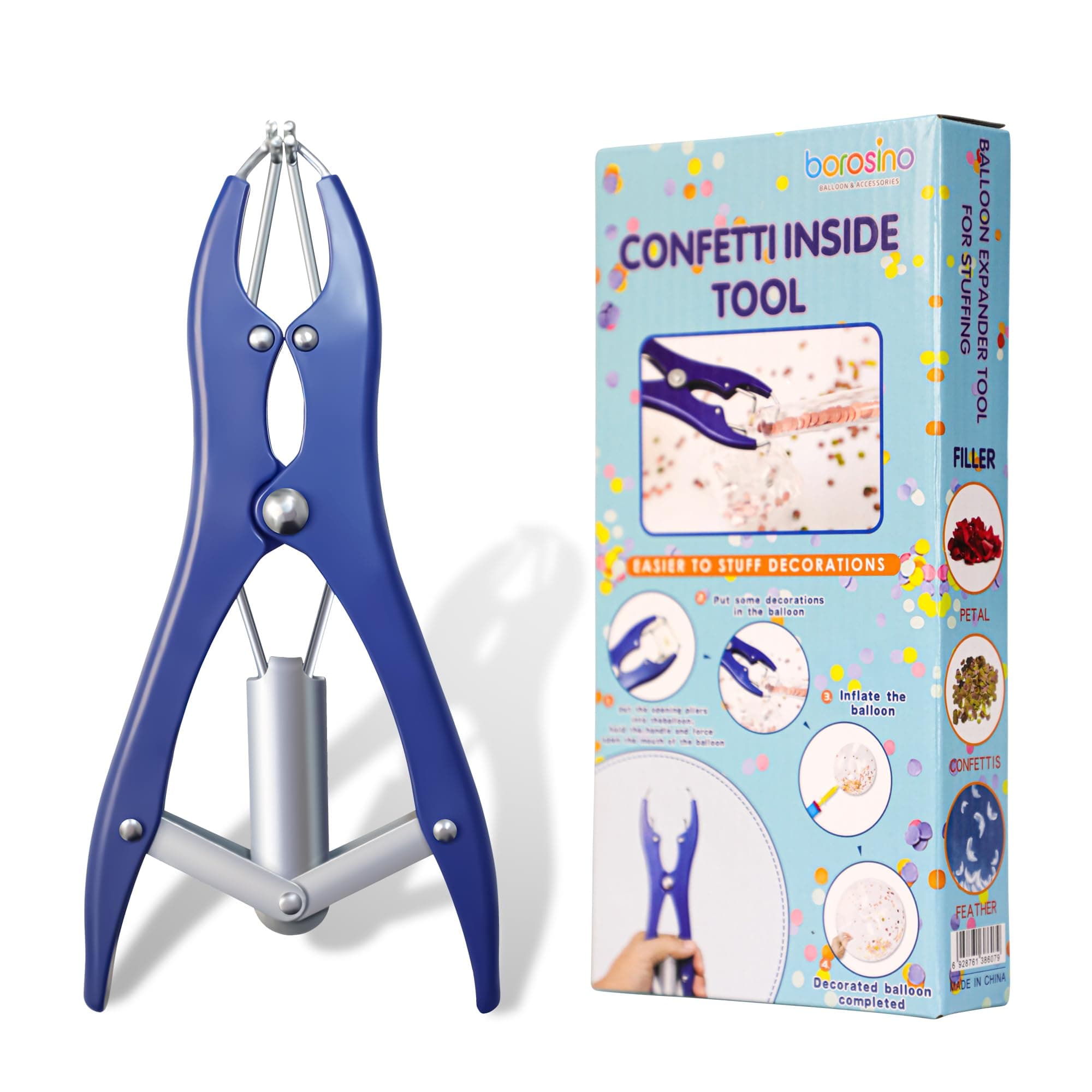Balloon Expander Pliers, Balloon Stuffing Machine For Filling Balloons Sequin Petals Feathers, BalloonStuffingmachineclearBalloons For Stuffing