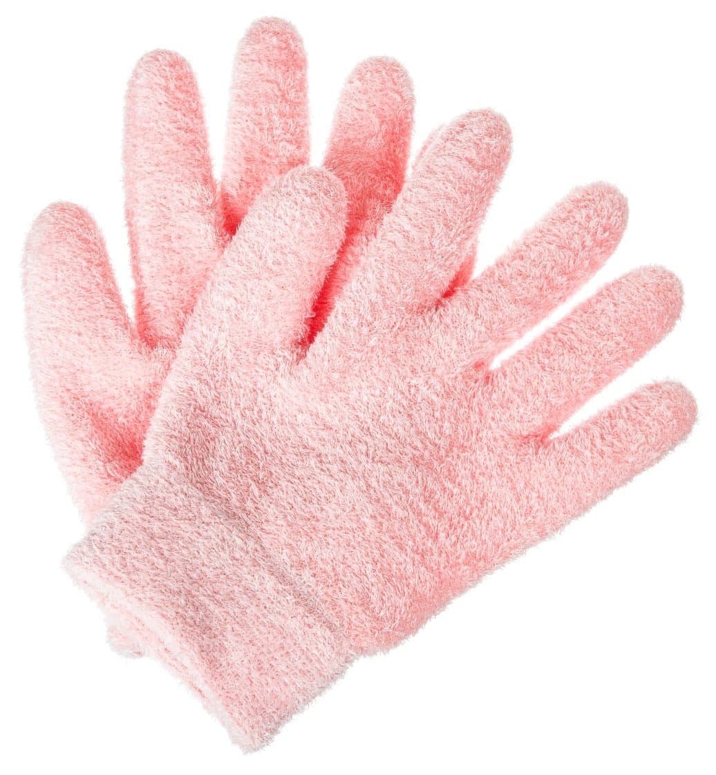 Moisturizing Gloves - Luxurious Soft Microfiber with Thermoplastic Gel Lining Infused with Botanical Oils - One Pair