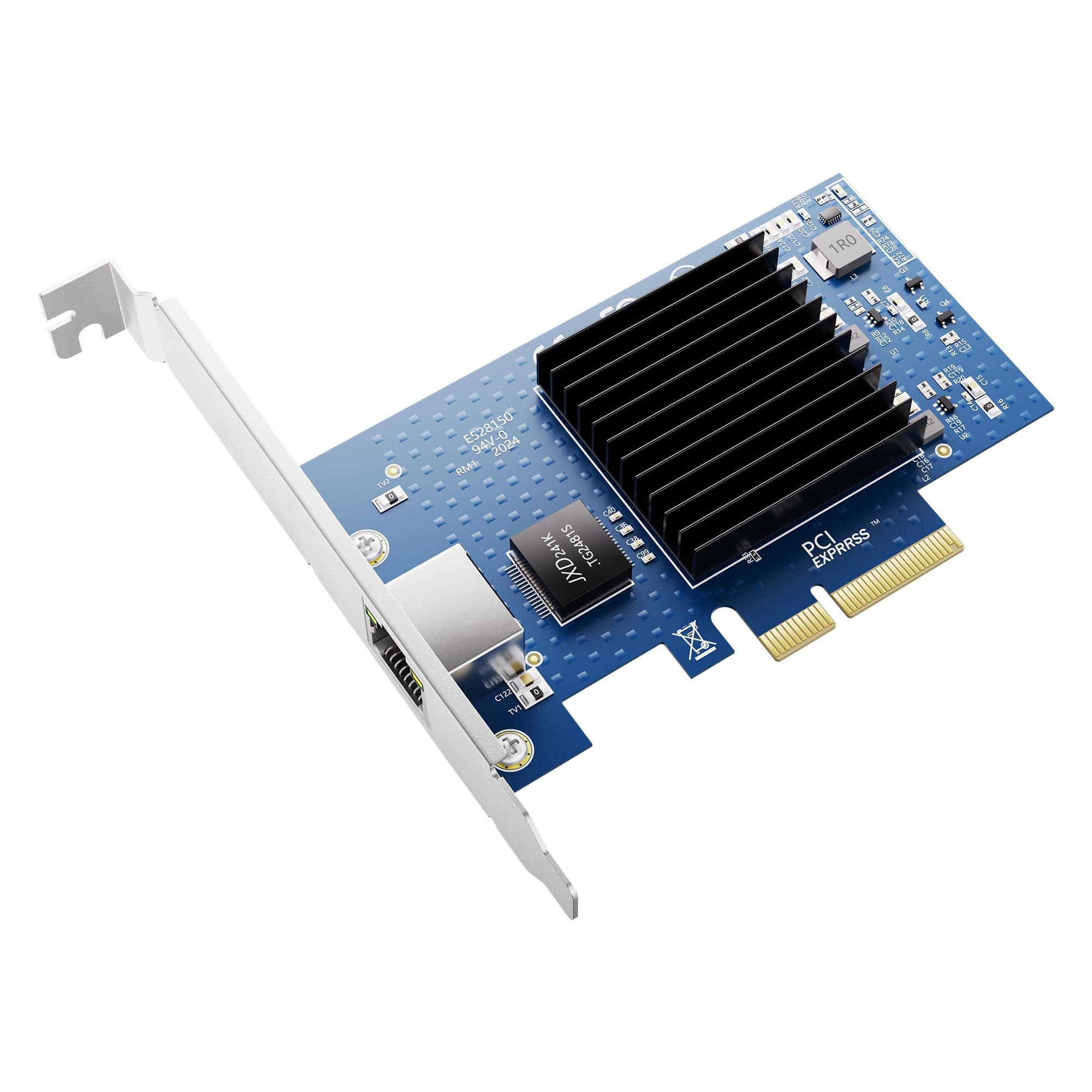 10Gb PCIe NIC Network Card, Single RJ45 Port, Aquantia AQC107 4X Ethernet LAN Controller, for Windows Server/Windows/Linux/ESX