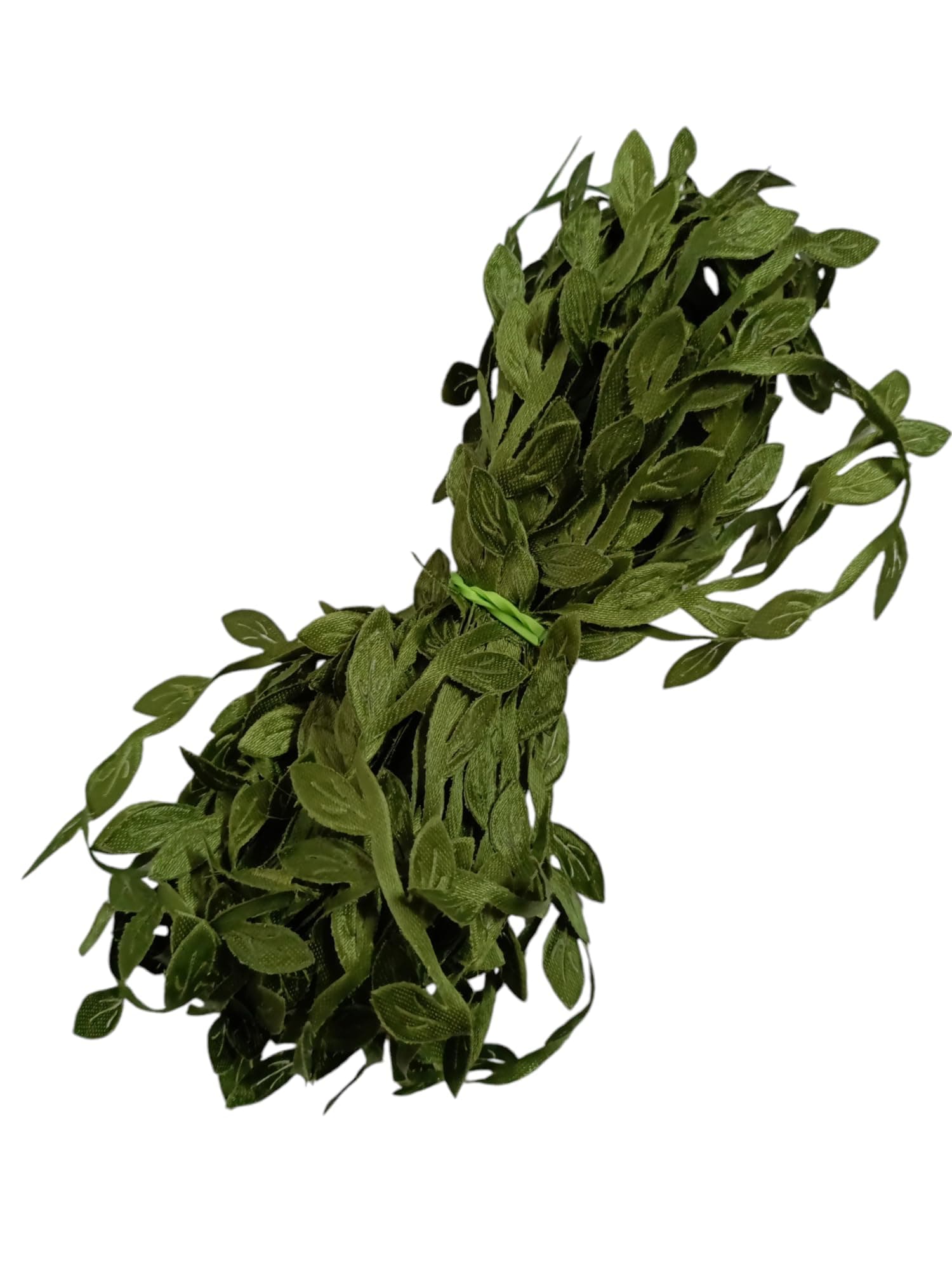 3A Featuretail Artificial Vines, Green Leaf Gift Wrapping Trim Ribbon,Eucalyptus Leaves Garland Wreath Accessory DIY Craft Party Wedding Home Decoration (Pack of 10Meter)