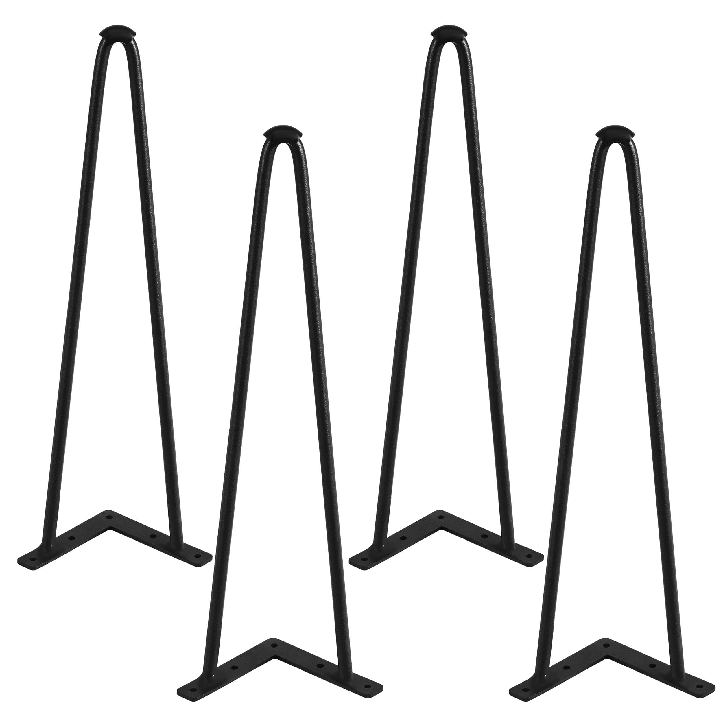 Yaheetech 4PCS Hairpin Table Legs DIY Metal Table Legs for Coffee Table Heavy Duty Furniture Tools with Screws for Desks Black 41cm/16inch