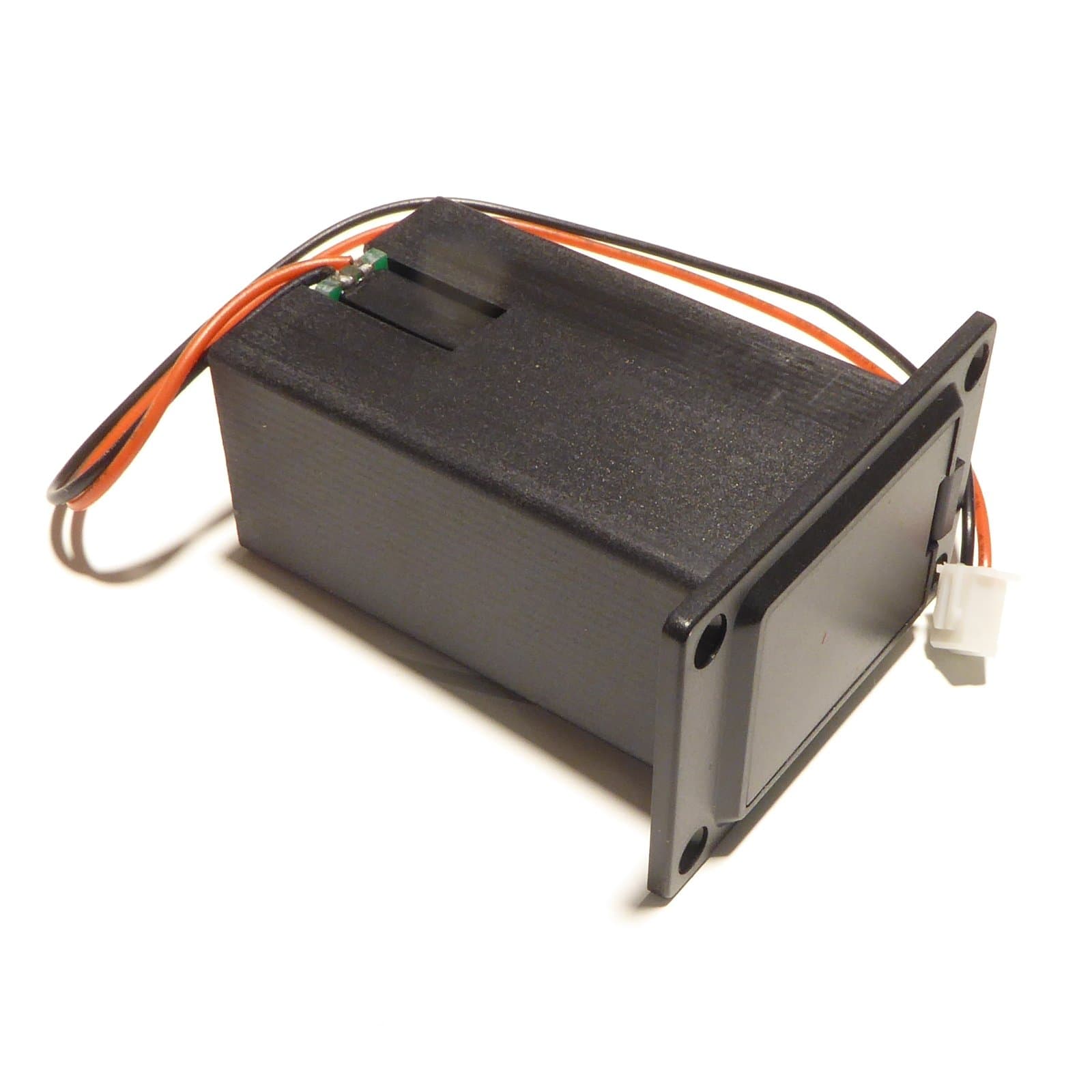 Battery box/case for electric acoustic guitar 9 volt flat mount black inc screws