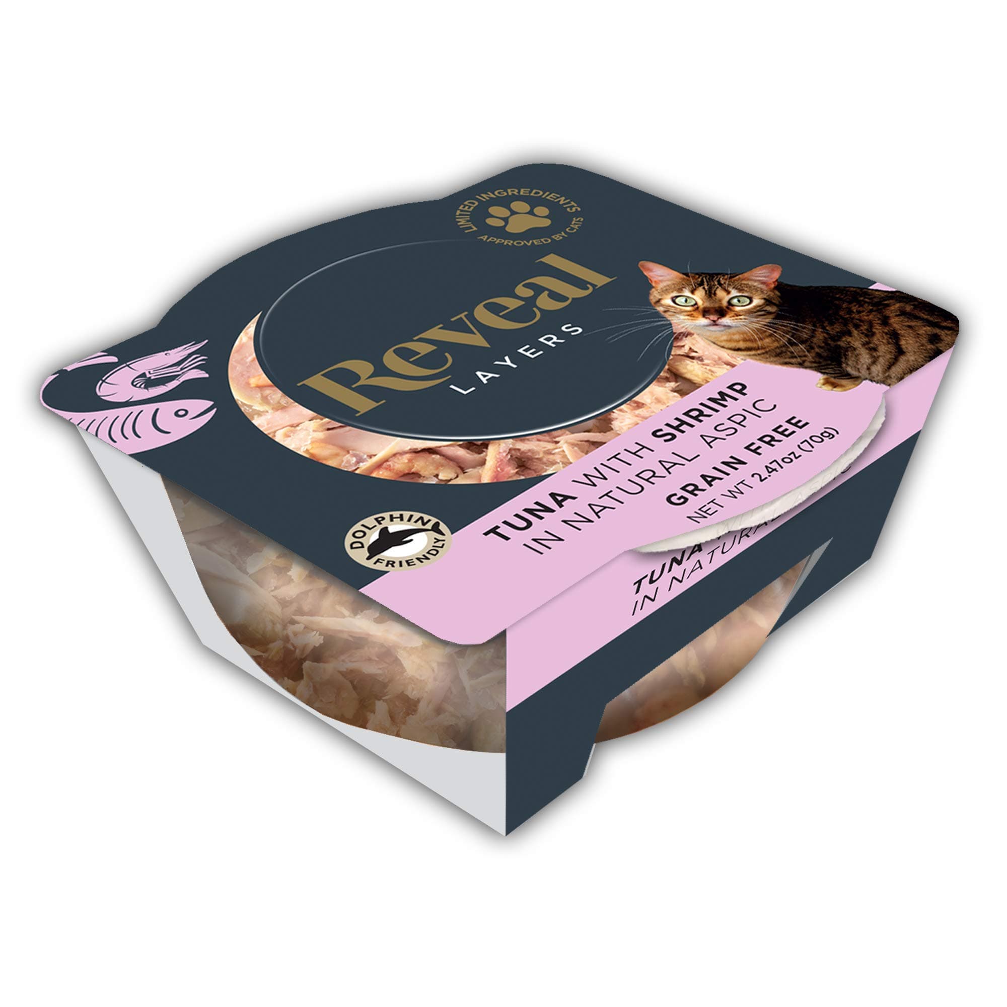 Reveal - Layers | Complementary Cat Food | 2.47oz - 12 Pack - Premium Nutrition, 100% Natural, No Additives, and Limited Ingredients