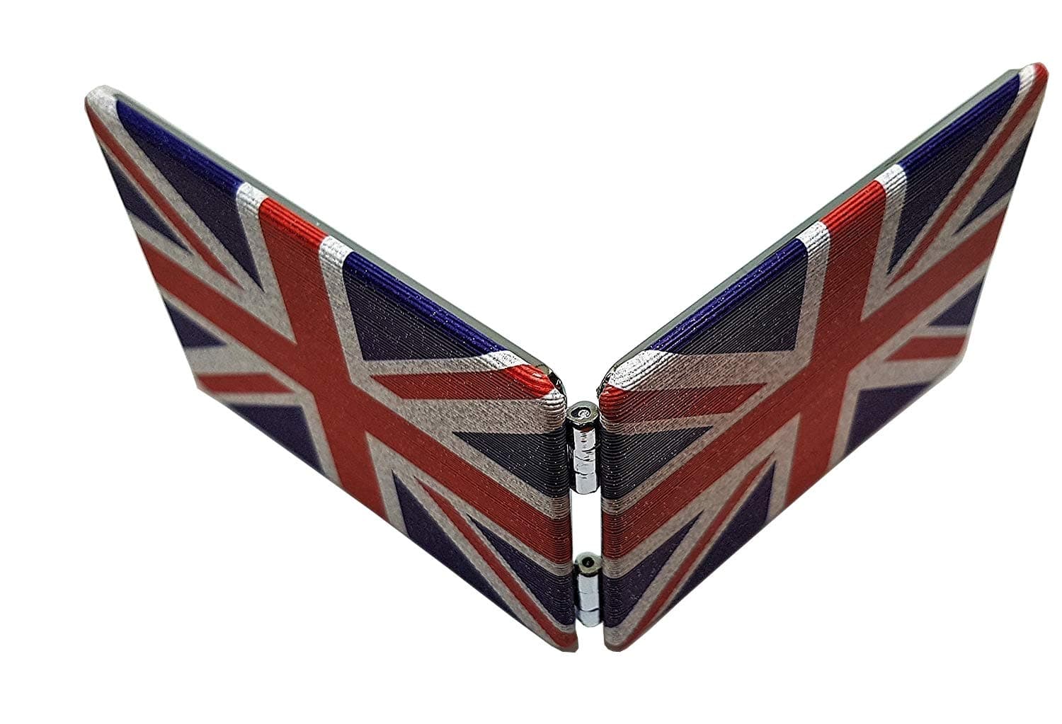 SEGMINISMART Union Jack Rectangular Pocket Mirror – Compact/Folding/London Souvenir/Portable/Distressed/British Flag/Union Flag/Cute/Vintage Retro Look/Perfect for Make Up/Travel/Hen Party