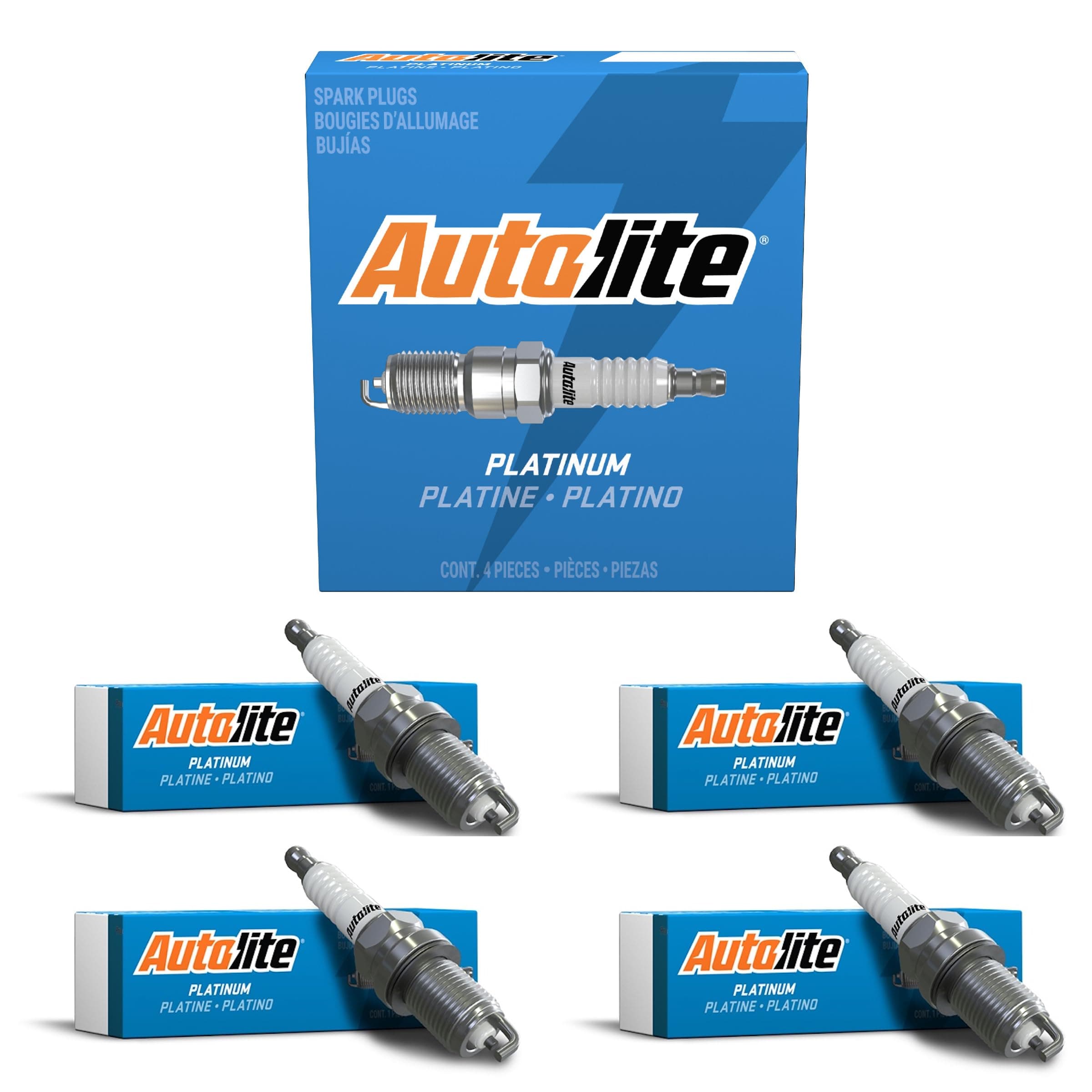 Autolite Platinum AP85 Automotive Replacement Spark Plugs (4 Pack)