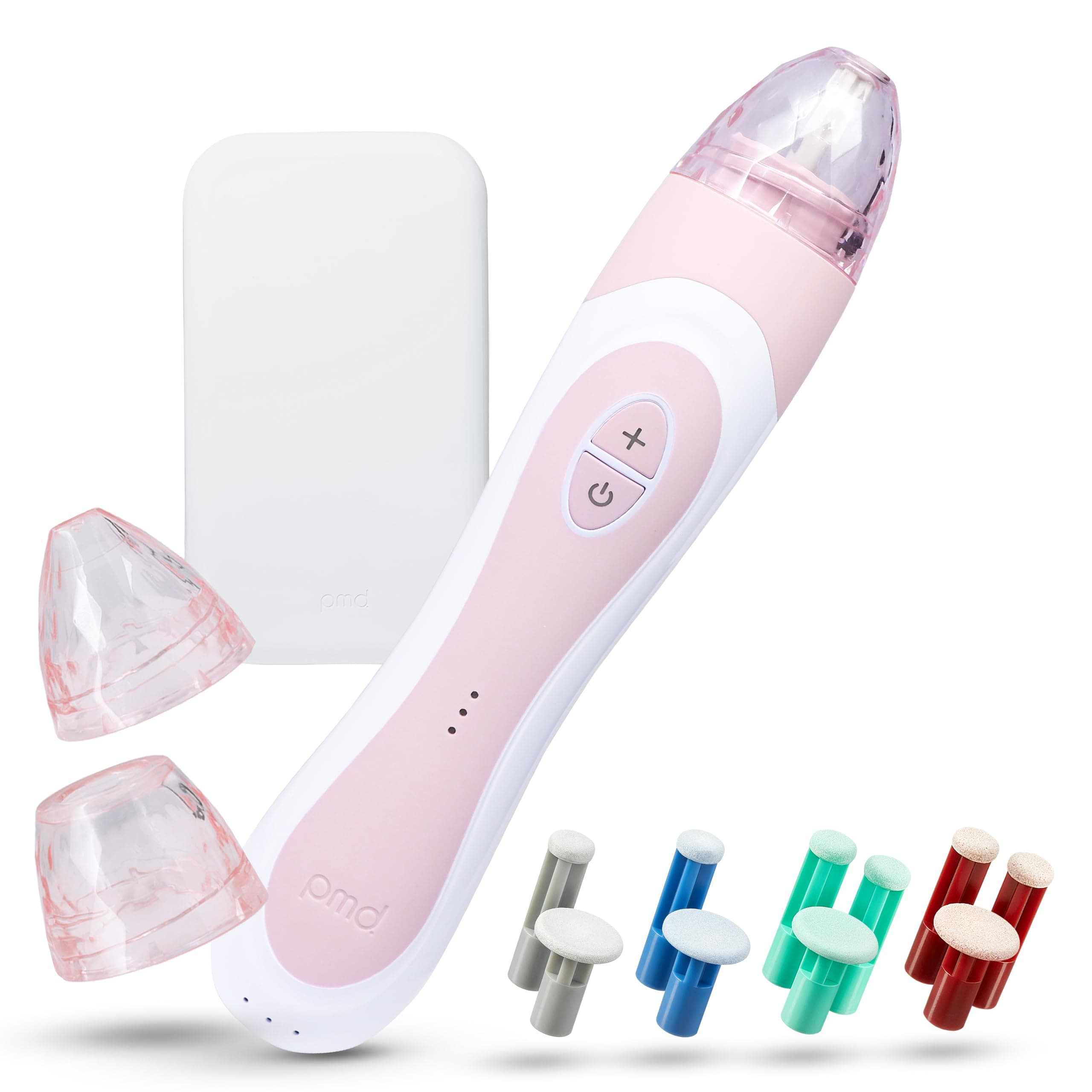 PMD Personal Microderm Elite Pro - At-Home Microdermabrasion Machine with Kit for Face & Body - Exfoliating Crystals and Vacuum Suction for Fresh and Radiant Skin - Three Speed and Suction Options