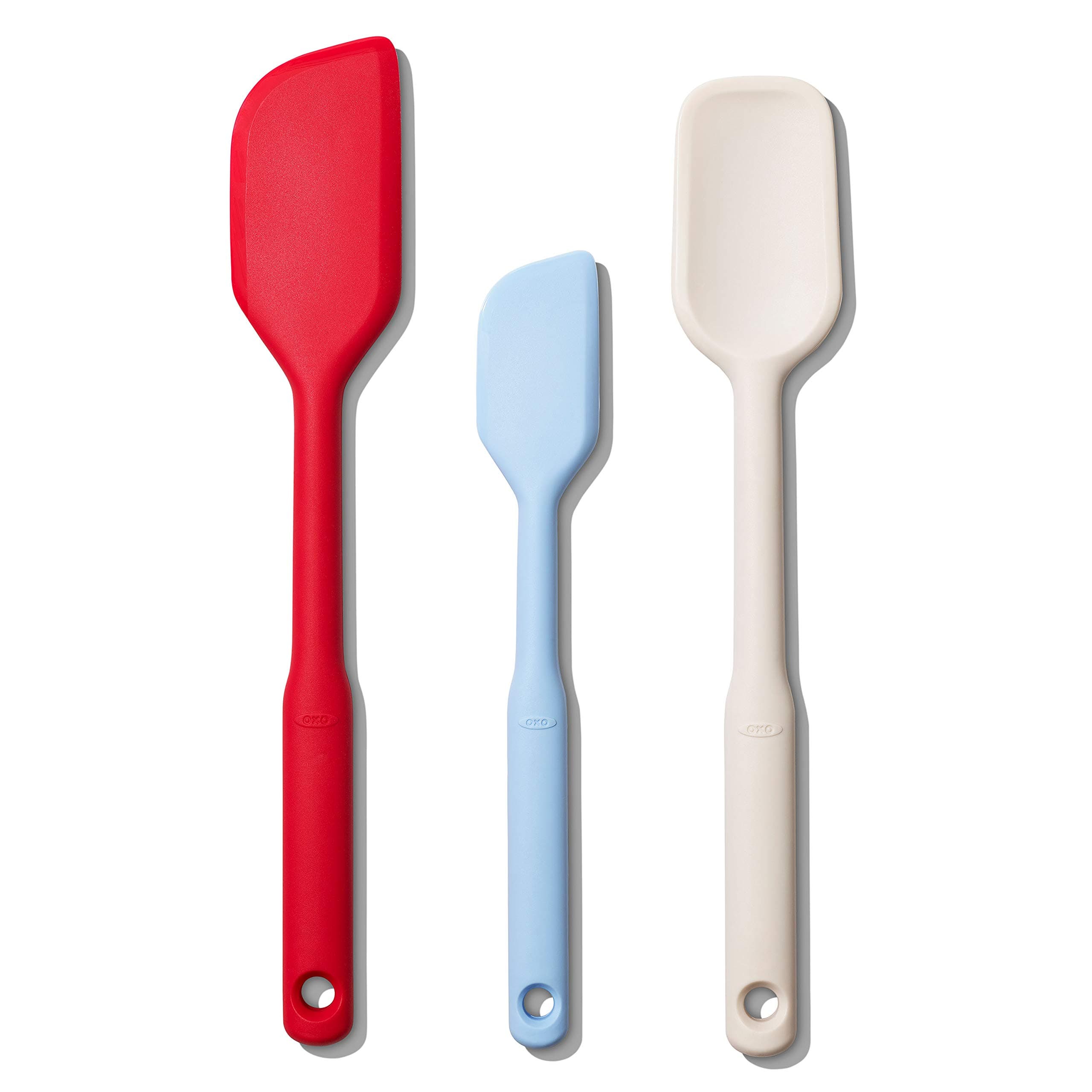 OXO Good Grips 3 Piece Silicone Spatula Set, One Size, Multi, Multicolor