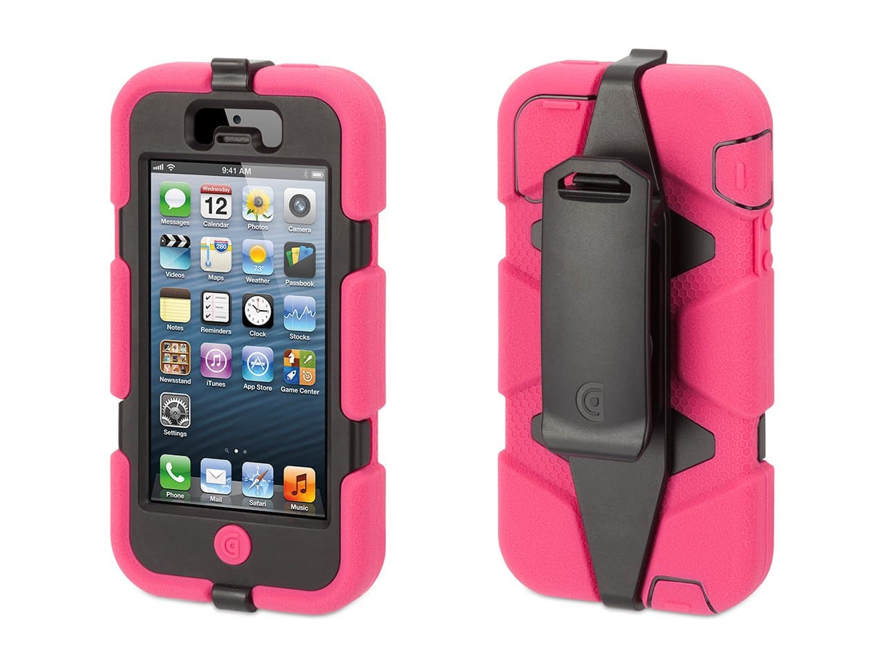 Survivor All-Terrain Rugged Case for iPhone 5/5S, iPhone SE, Pink/Black