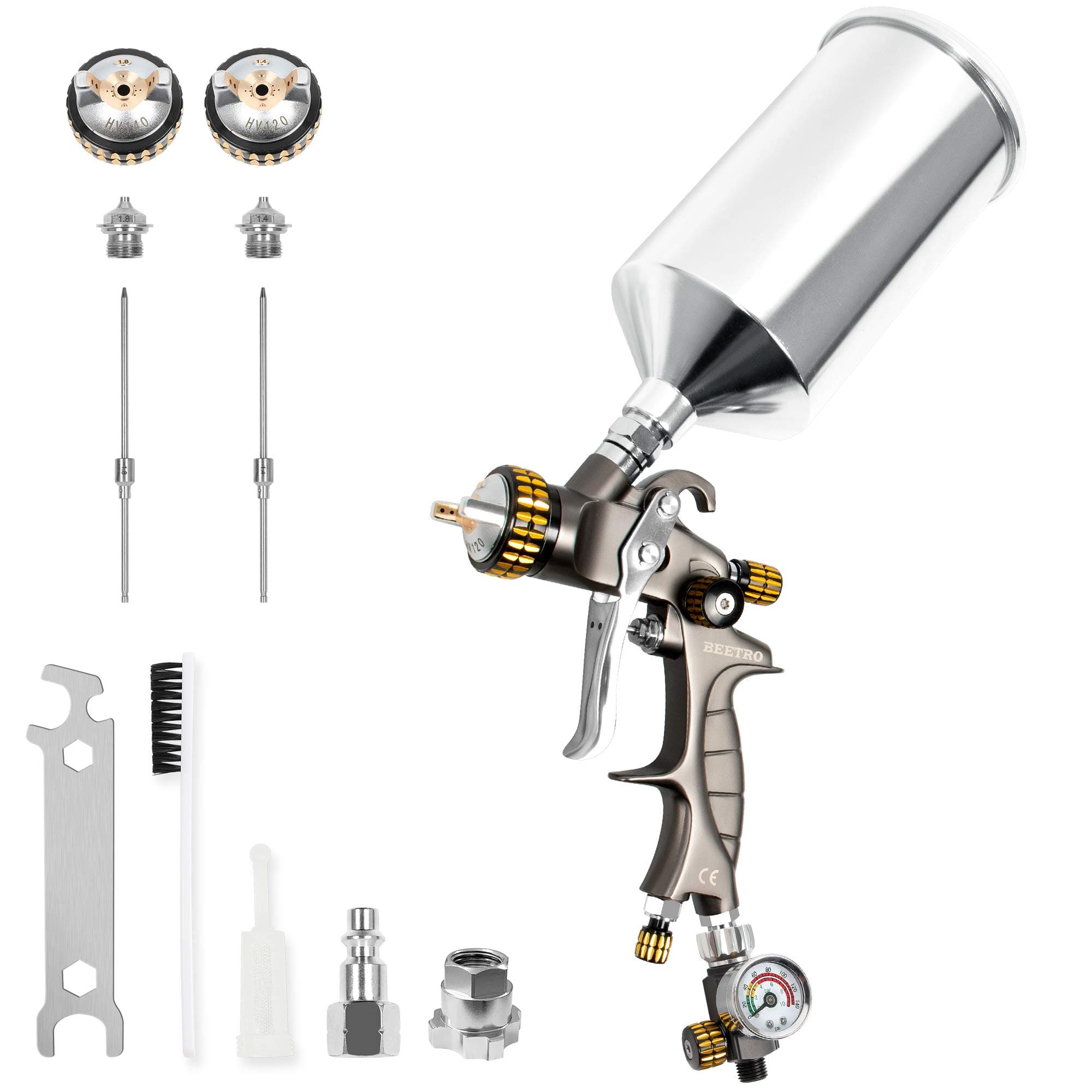 HVLP Professional Gravity Feed Air Spray Gun