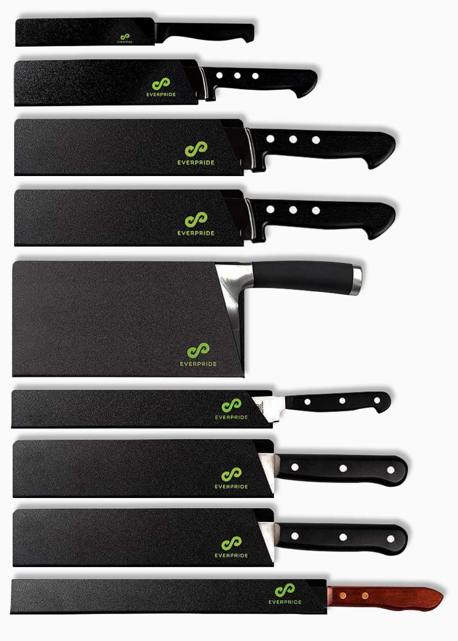 9-Piece Knife Guard Set, Universal Blade Cover Sheaths for Chef and Kitchen Knives – Durable Knife Edge Guards Include Multiple Sizes to Protect Your Full Set of Knives