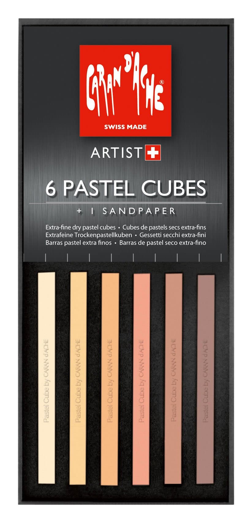 Caran D'Ache CREATIVE ART MATERIALS Pastel Cube Set / 6 Skin Tone (7806.010)