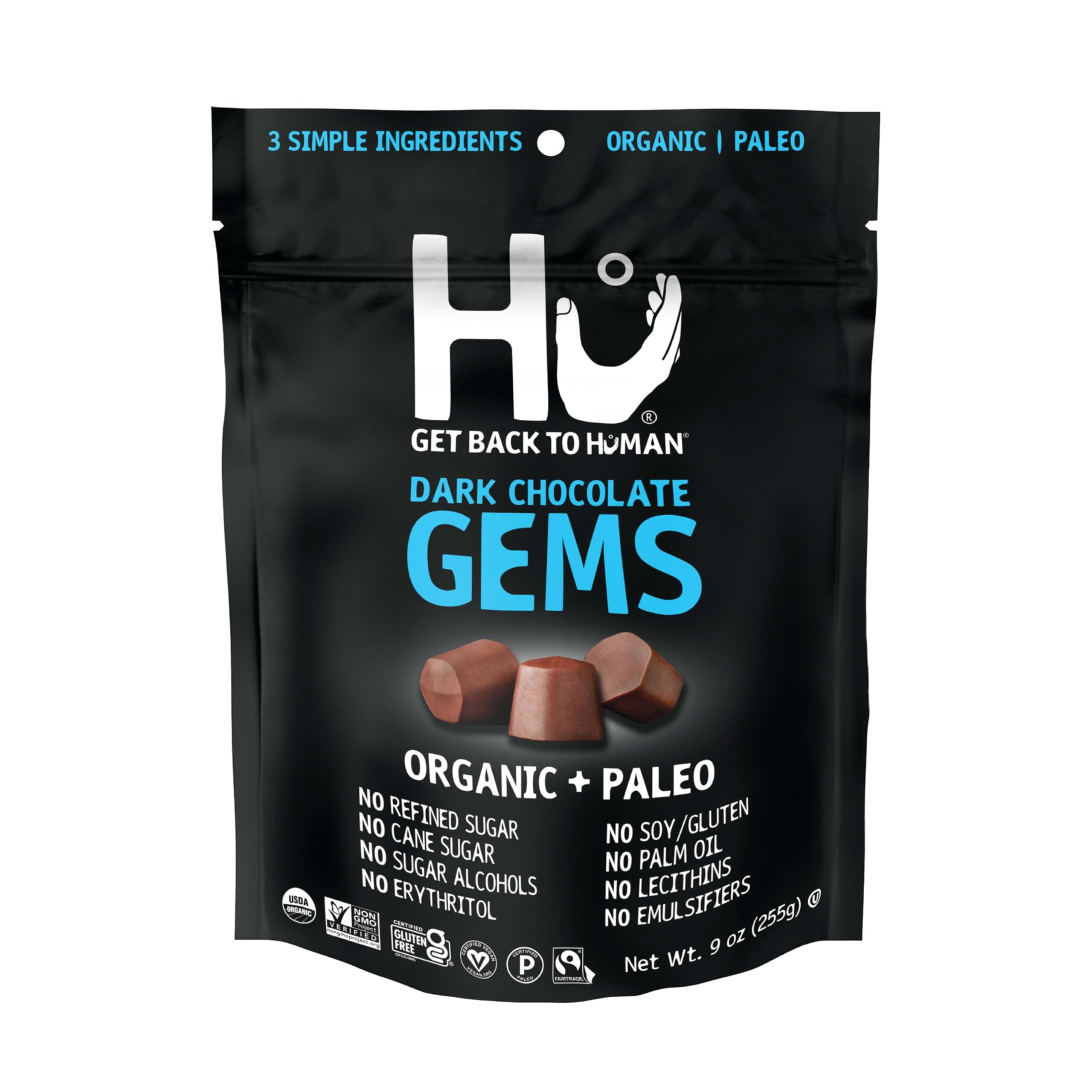 KITCHEN Organic Dark Chocolate Gems, 9 Oz