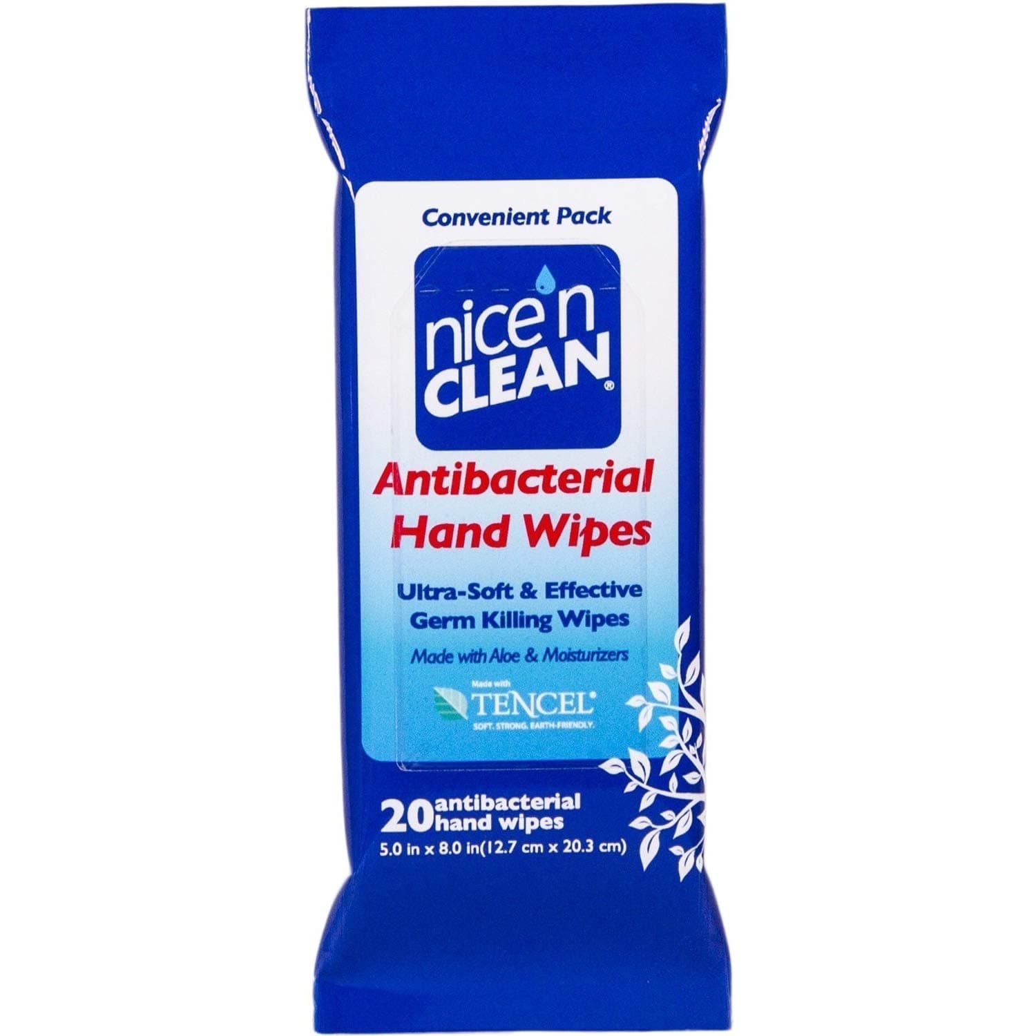 Nice 'N CleanAntibacterial Moist Wipes, Travel Pack 20 ea (Pack of 6)