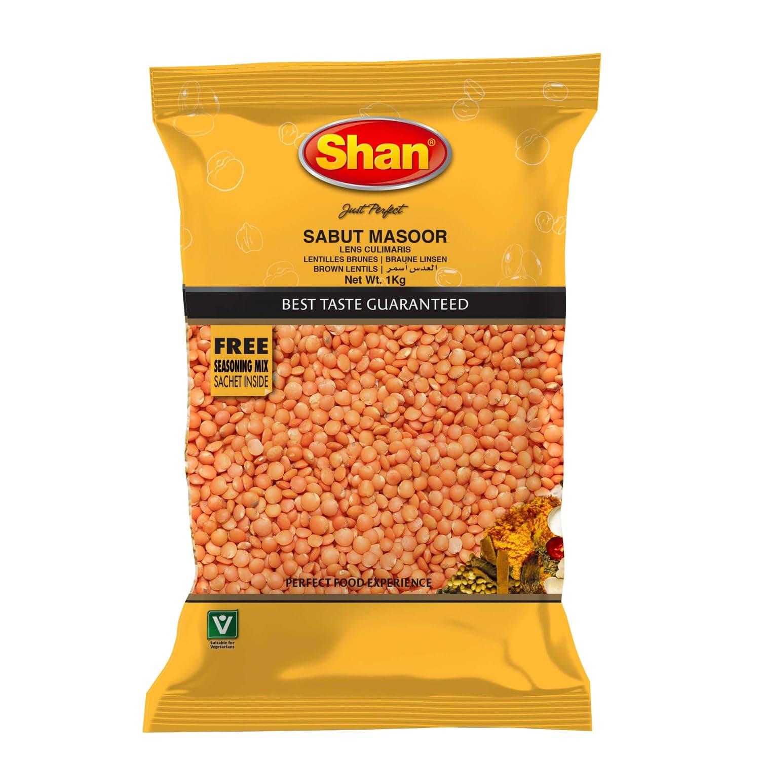 Shan Masoor Whole 1kg