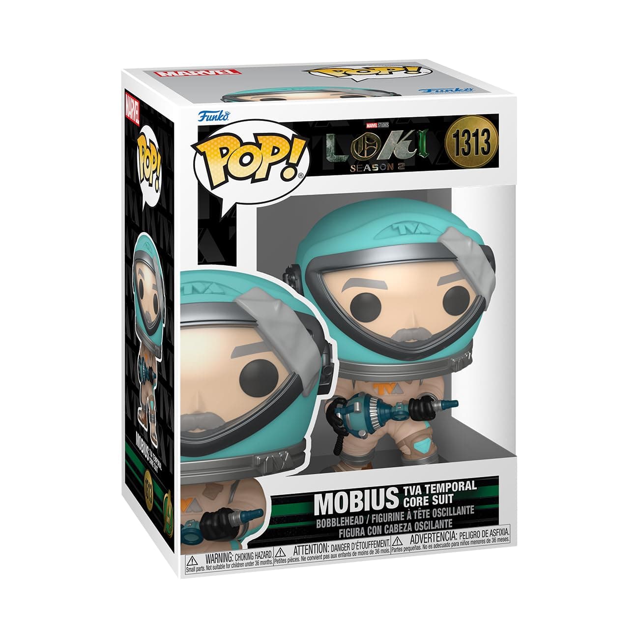 Funko Pop! Marvel: Loki - Mobius - (TVA Temporal Core Suit) - Collectable Vinyl Figure - Gift Idea - Official Merchandise - Toys for Kids & Adults - TV Fans - Model Figure for Collectors and Display