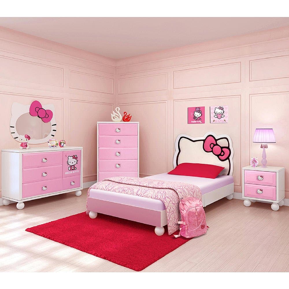 DreamFurniture Hello Kitty Bedroom in A Box