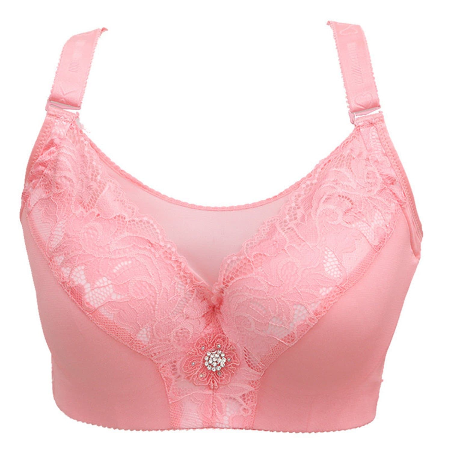 Stephomcook Big Cup Large Size Lace Cup Bra Full Cup Bra Push Up Brassiere Bra Plus Size Women Lingerie