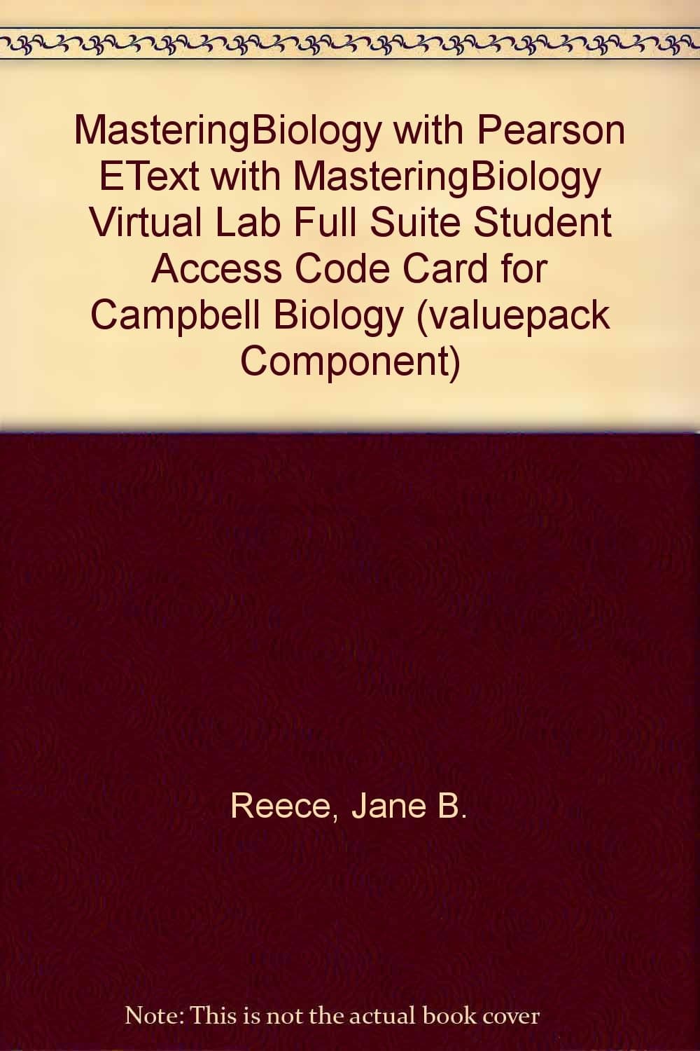 Mastering Biology with Pearson eText with Mastering Biology Virtual Lab Full Suite Student Access Code Card for Campbell Biology (ValuePack Component)