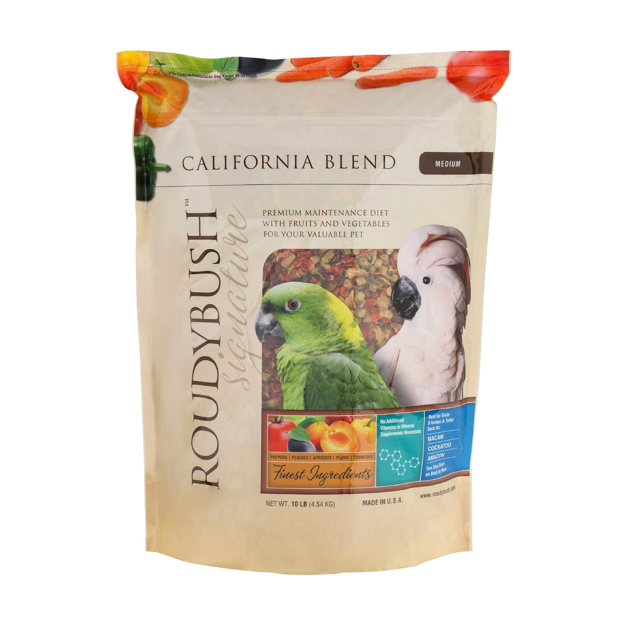 RoudyBush California Blend for Birds Medium 10 Lbs (210MDCB)