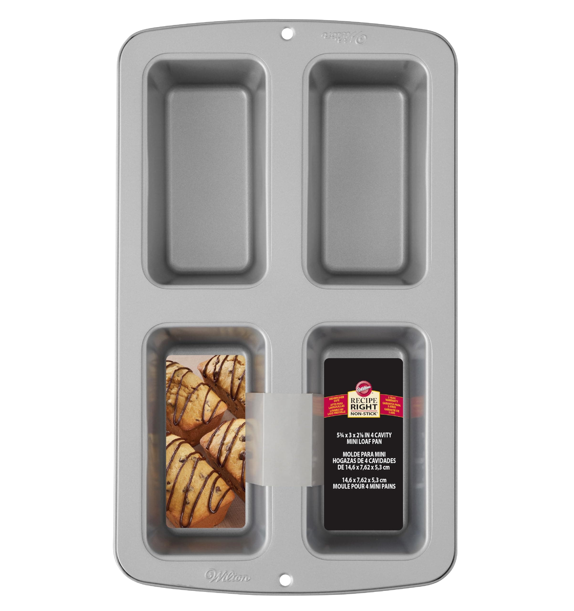 Wilton Recipe Right 4 Cavity Mini Loaf Pan
