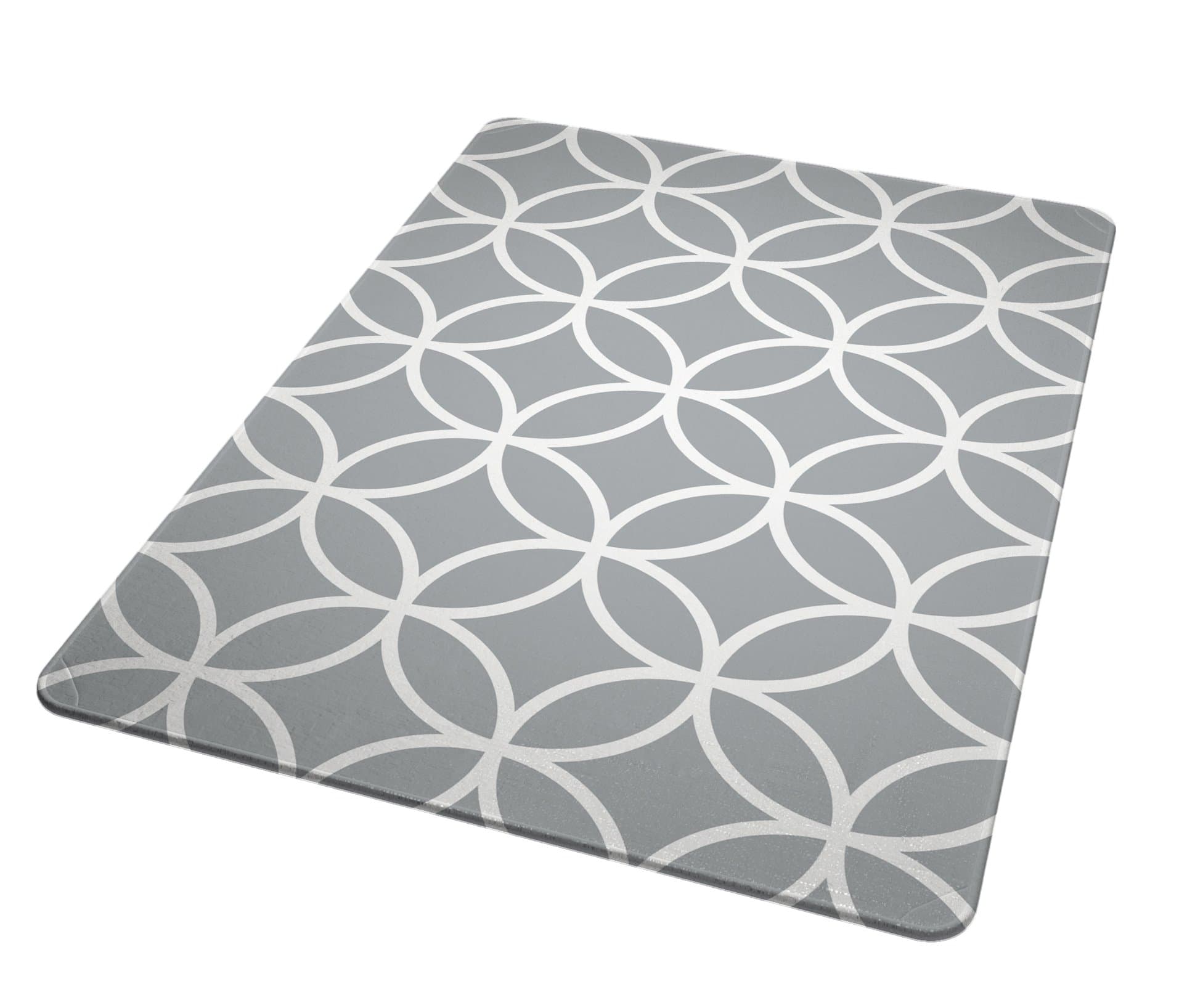 Laundry Solutions by Westex Non-Skid Portable Circle Design Ironing Board Pad 20" x 29" Grey