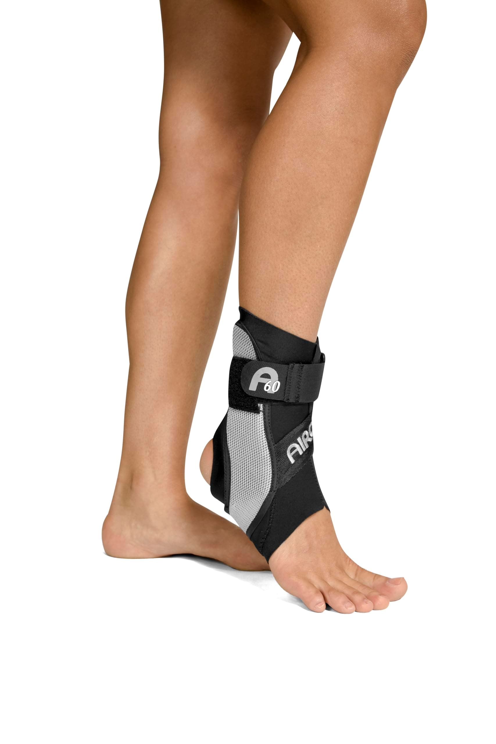 A60 Ankle Support Brace, Right Foot, Black, Medium (Shoe Size: Men's 7.5 - 11.5 / Women's 9 - 13)