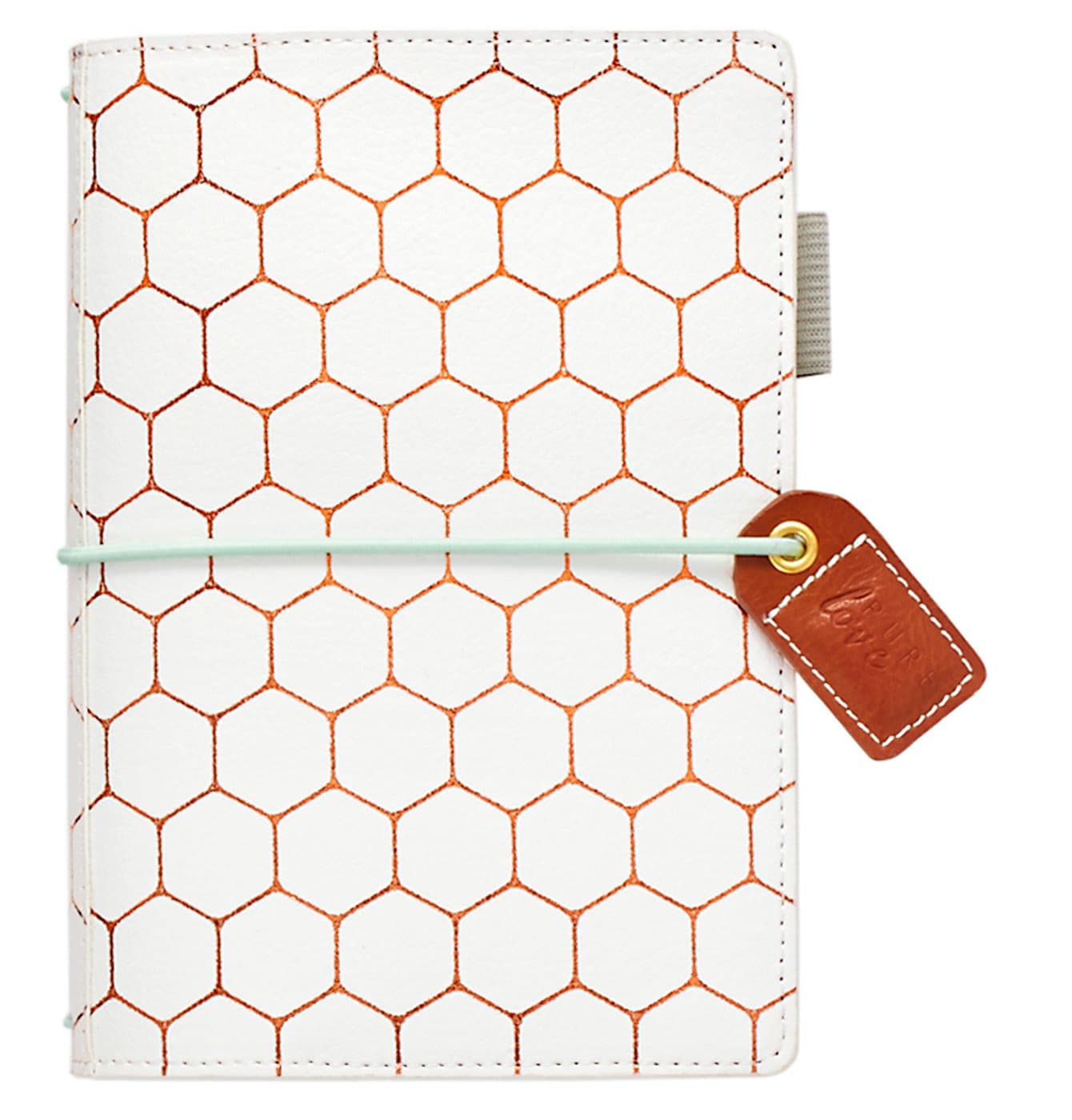 Webster's Pages Travelers Notebook | Functions As A Small Pocket Journal, Travel Diary, Daily Planner, & Life Organizer | Copper Hexagon (TN001-H)