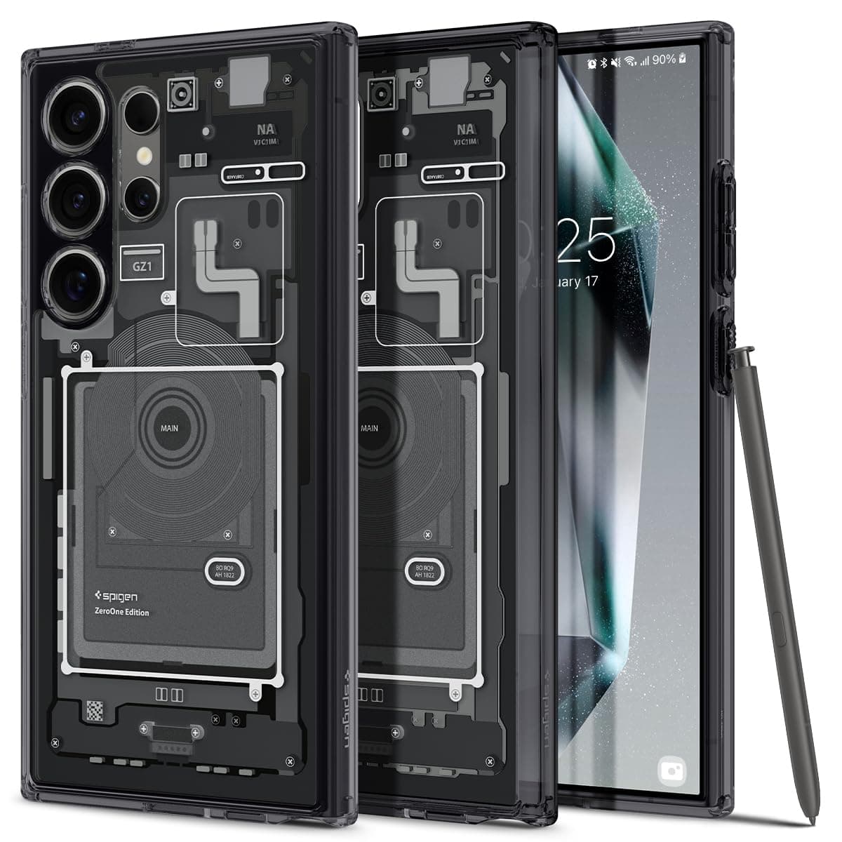 Ultra Hybrid Zero One Case Compatible with Samsung Galaxy S24 Ultra