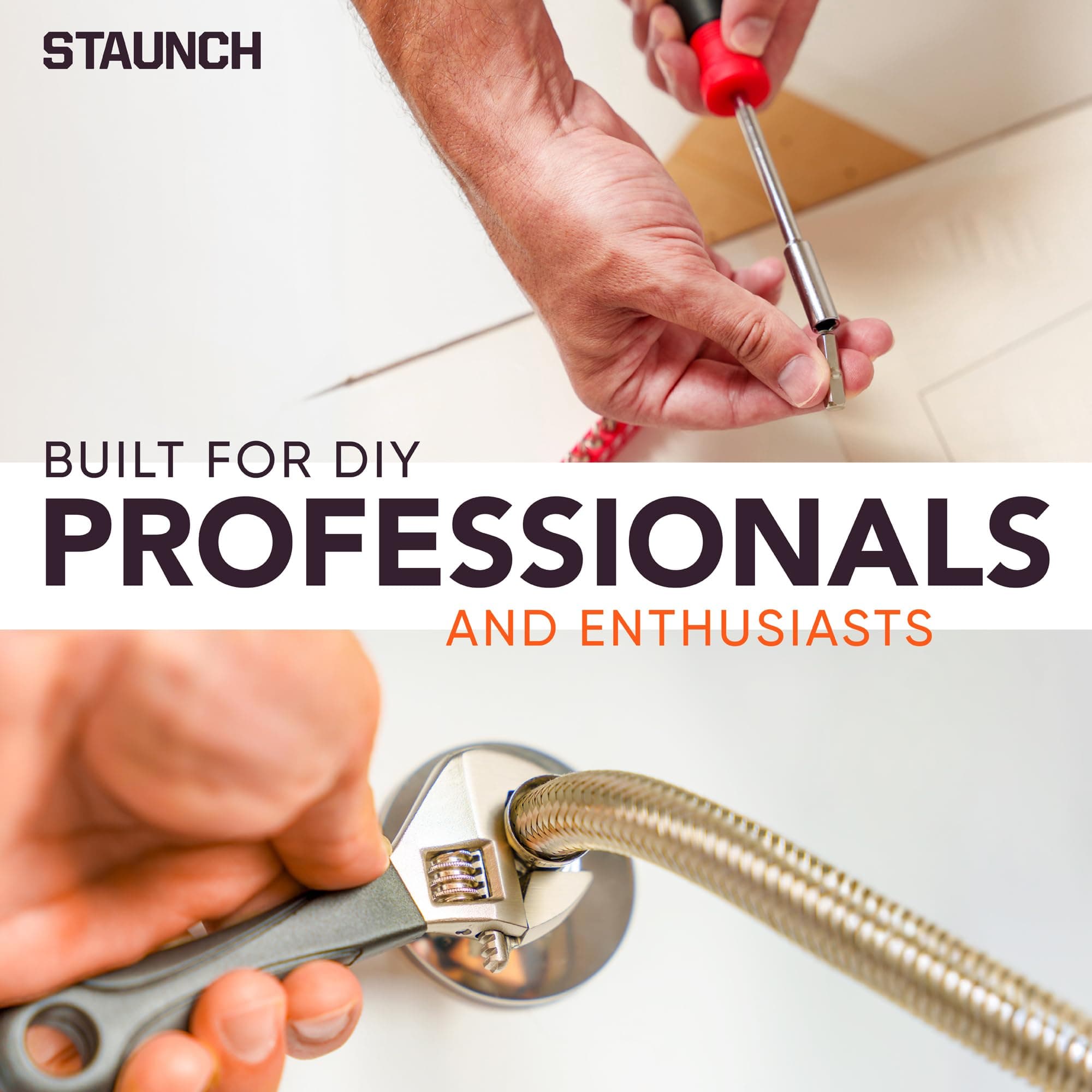 STAUNCH Tool Kit | 69 Piece Tool Kits for Home DIY | Hand Tool Set for Men and Women with Carry Case | DIY Tools for Moving House and General Home Improvements